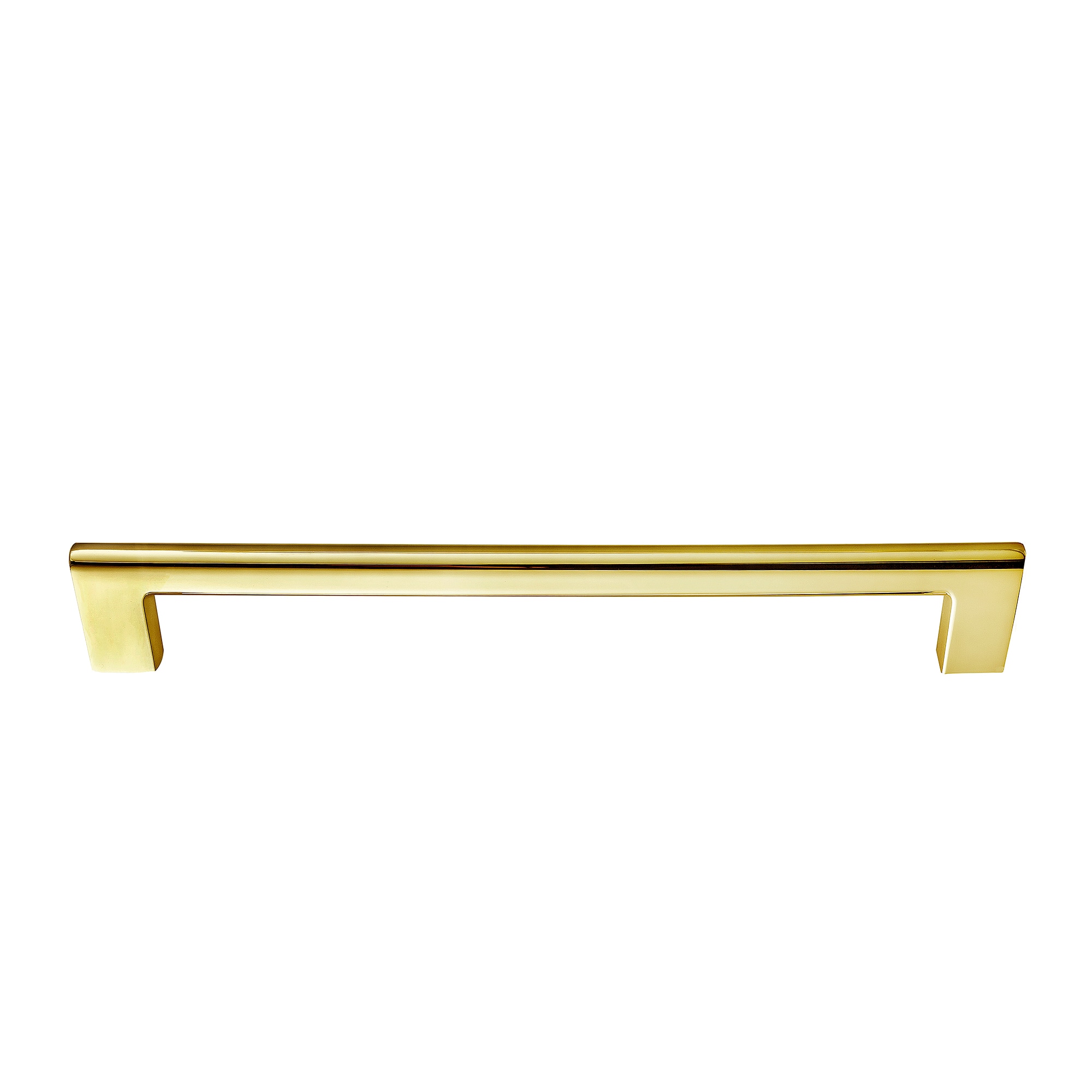 Vail 8" Polished Gold Rectangular Bar Pull