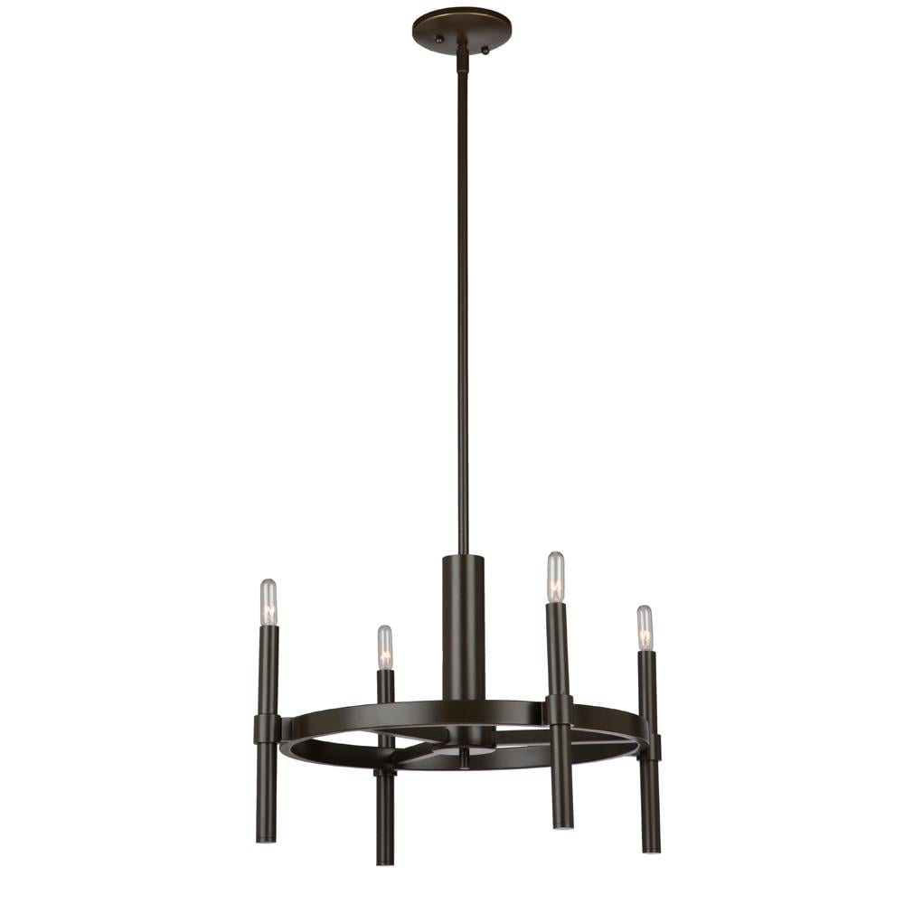 ARTCRAFT AC10665OB Encore 4 -Light Oil-rubbed Bronze Transitional For Use in Bedrooms, Dining Rooms, Foyers, Kitchens, Living Rooms Chandelier