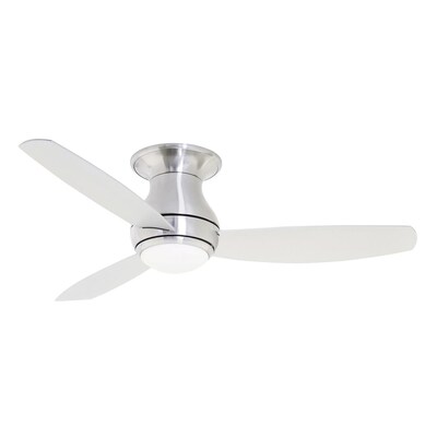 Kathy Ireland Home By Luminance Curva, 36 Inch White Ceiling Fan Without Light