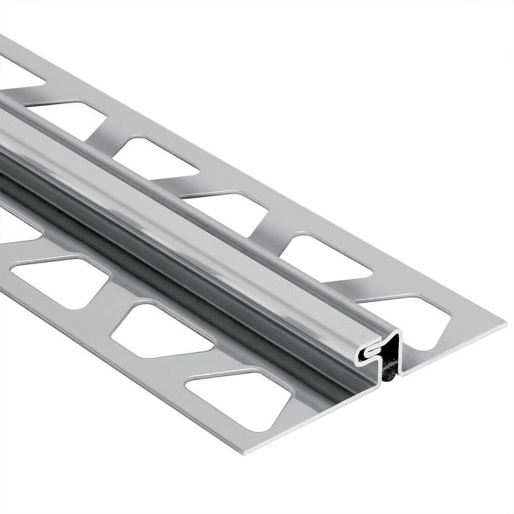 Schluter Systems EDP210 Dilex-EDP 0.813-in W x 98.5-in L Stainless steel Steel Movement joint Tile Edge Trim