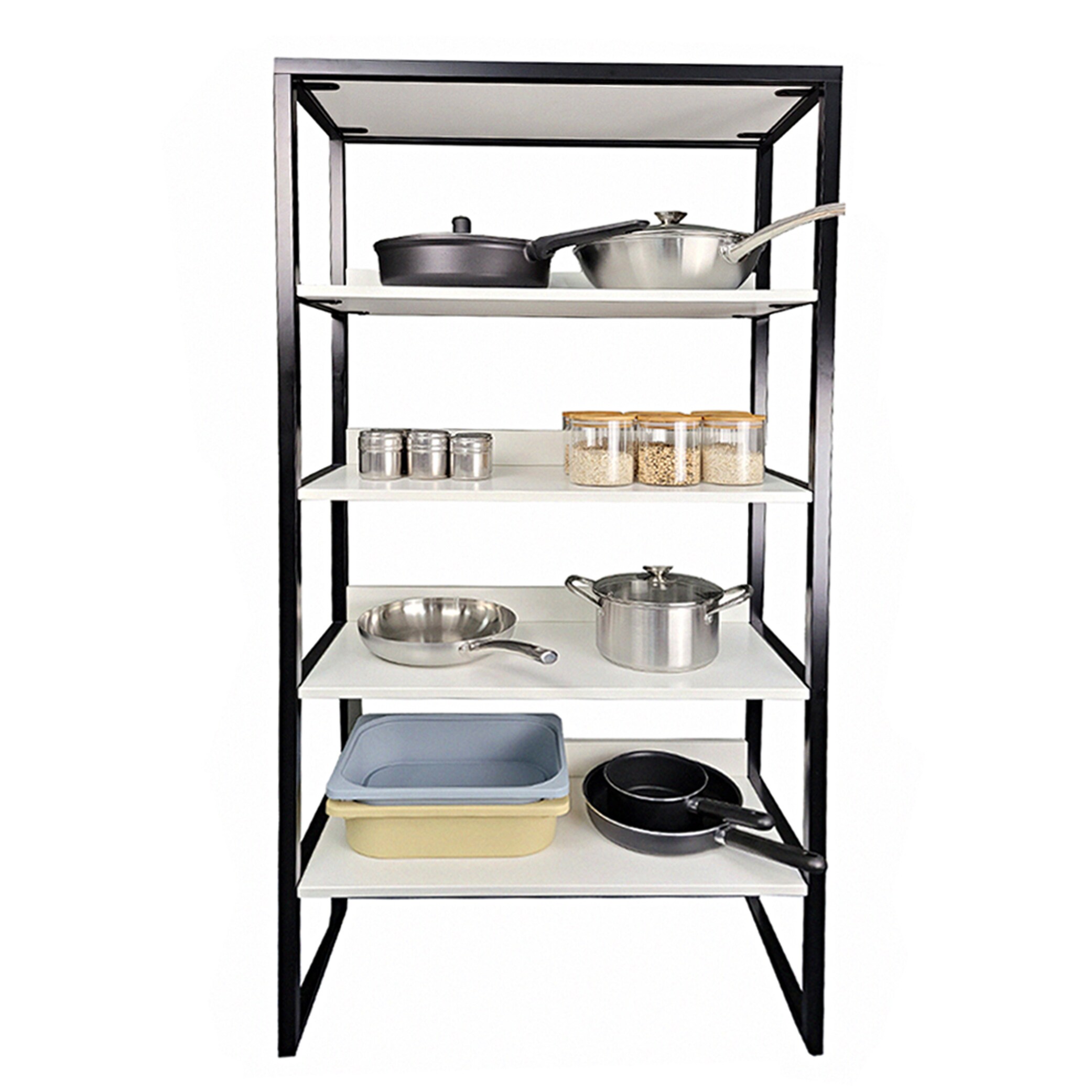 POW 540399-10 14.1-in W x 62.4-in H Mdf White Freestanding Utility Storage Cabinet