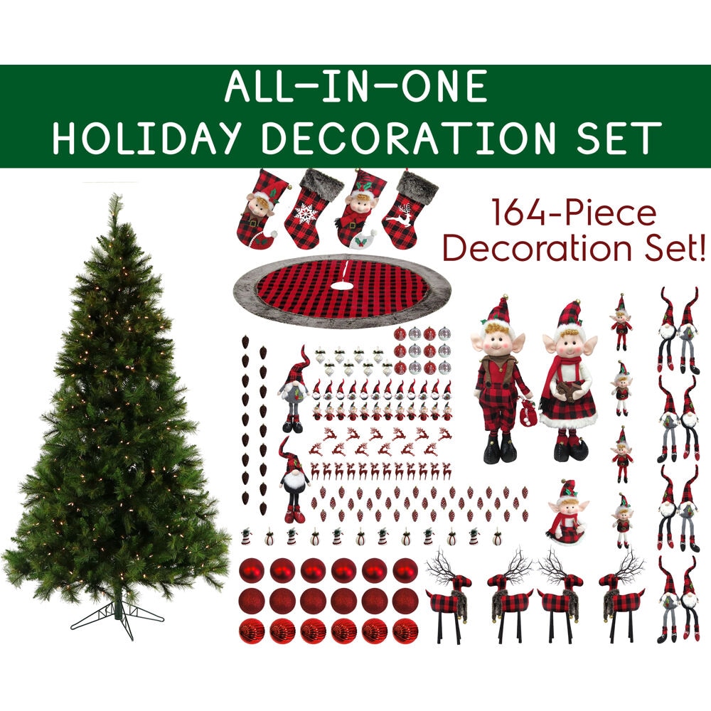 Fraser Hill Farm FFORNPL-CM075-3GR Christmas-Tree-Decoration-Kits - View #13
