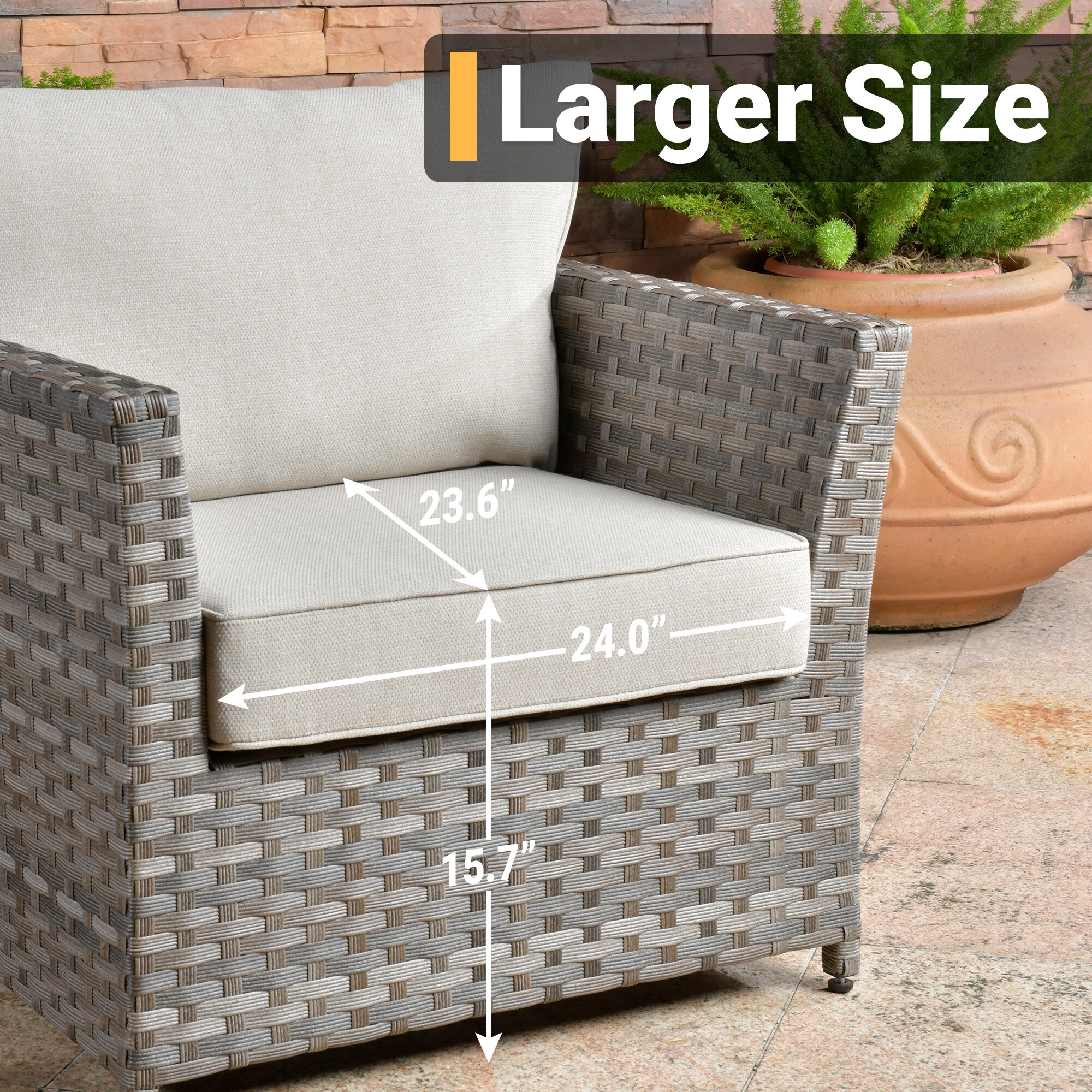 weaxty HMBCFPYZBRS6015 Patio-Conversation-Sets - View #3