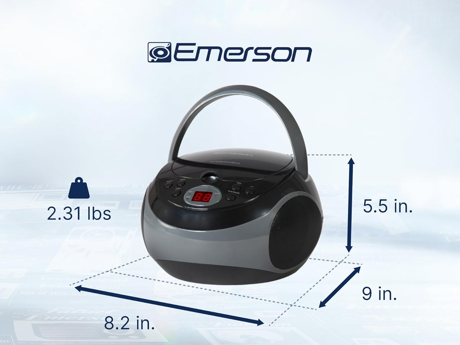Emerson EPB-3000-RED Boomboxes-Radios - View #3