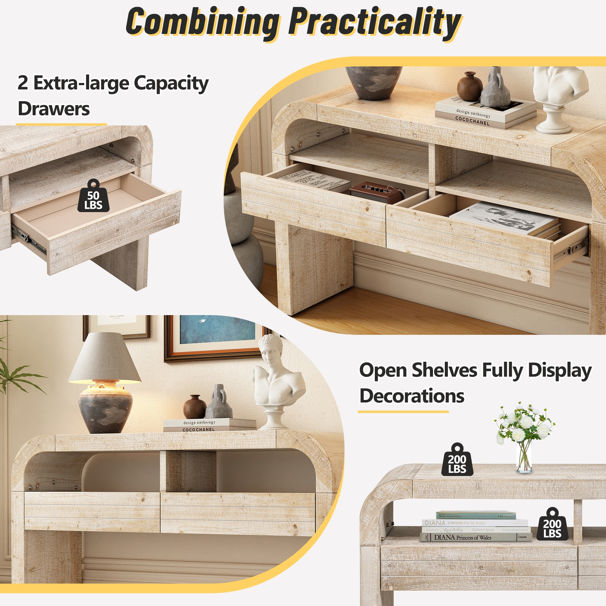 ModernLuxe N715P223099D Console-Sofa-Tables - View #6