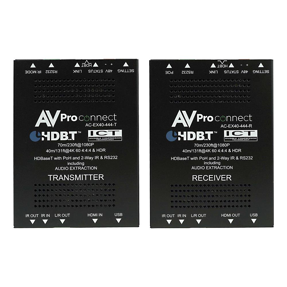  TCNCD383184 AVPro Edge AC-EX40-444-KIT 4K60 4-4-4 with HDR 40 Meter Extender Kit with Tx and Rx