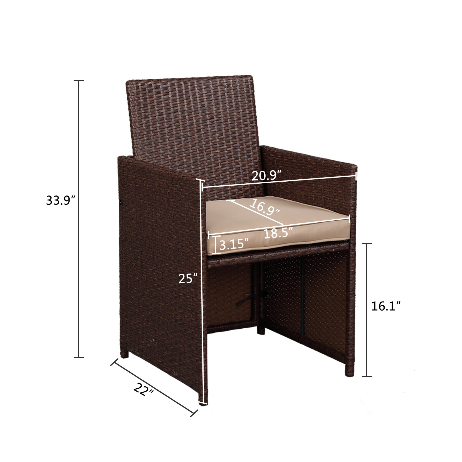 Winado 785470757806 Patio-Dining-Sets - View #9