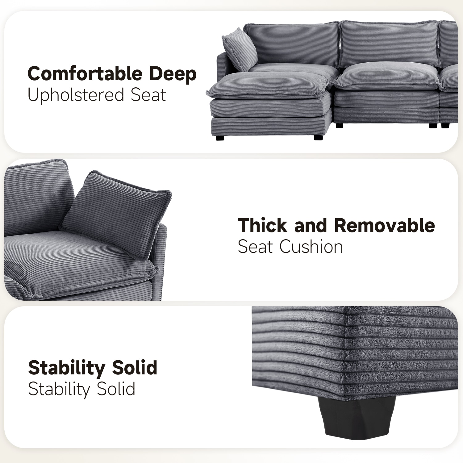 JEAREY DXRZJ-3S-BU Sofas-Loveseats - View #8