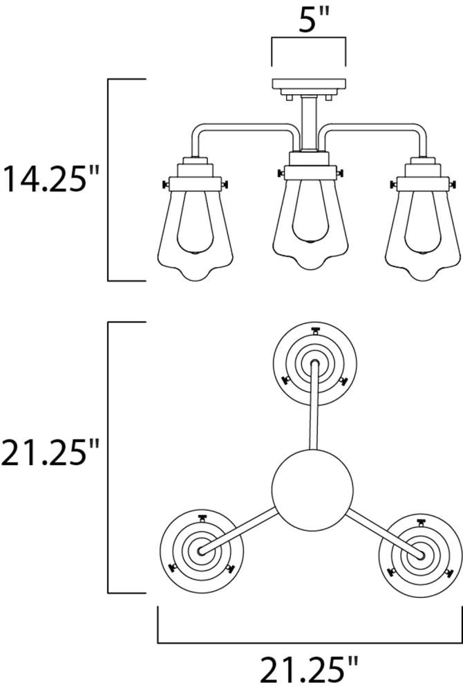 Maxim Lighting 11330CLWZ flushmounts - View #5