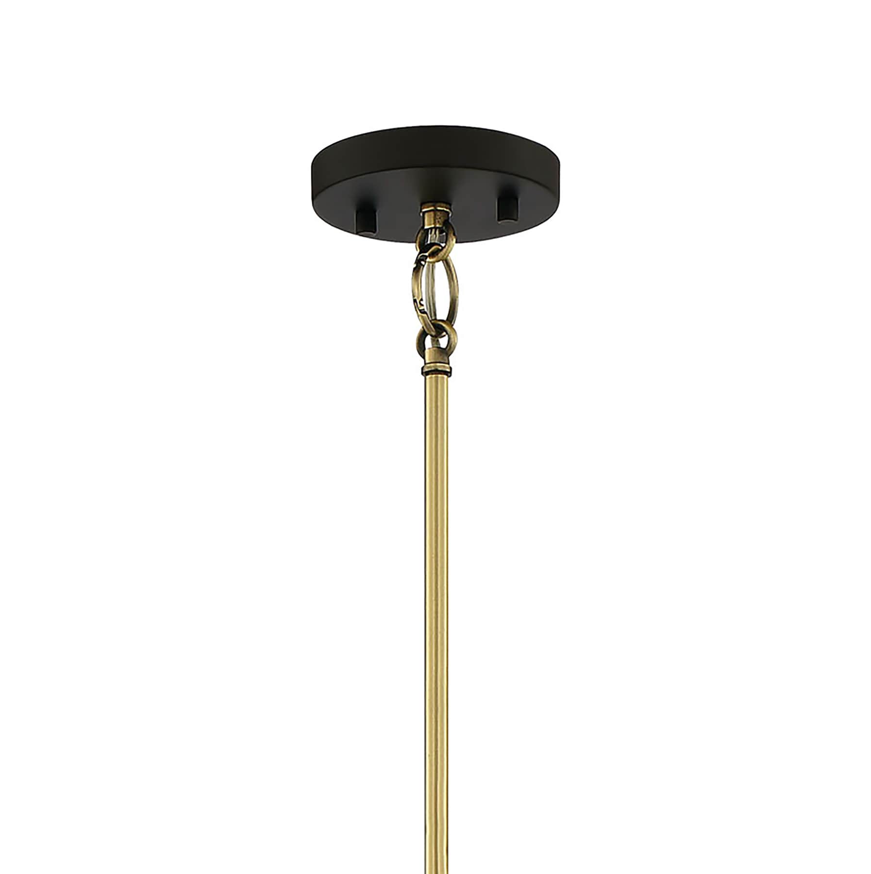 Ainsley Court Aged Bronze Mini Pendant with Clear Glass Shade