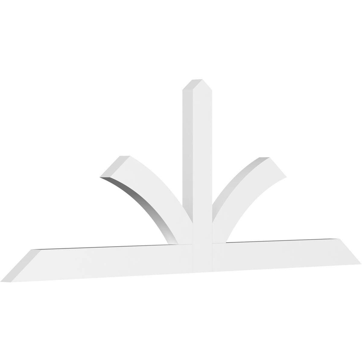 Ekena Millwork GBP072X27X0204RIC00 Richland White PVC Gable bracket