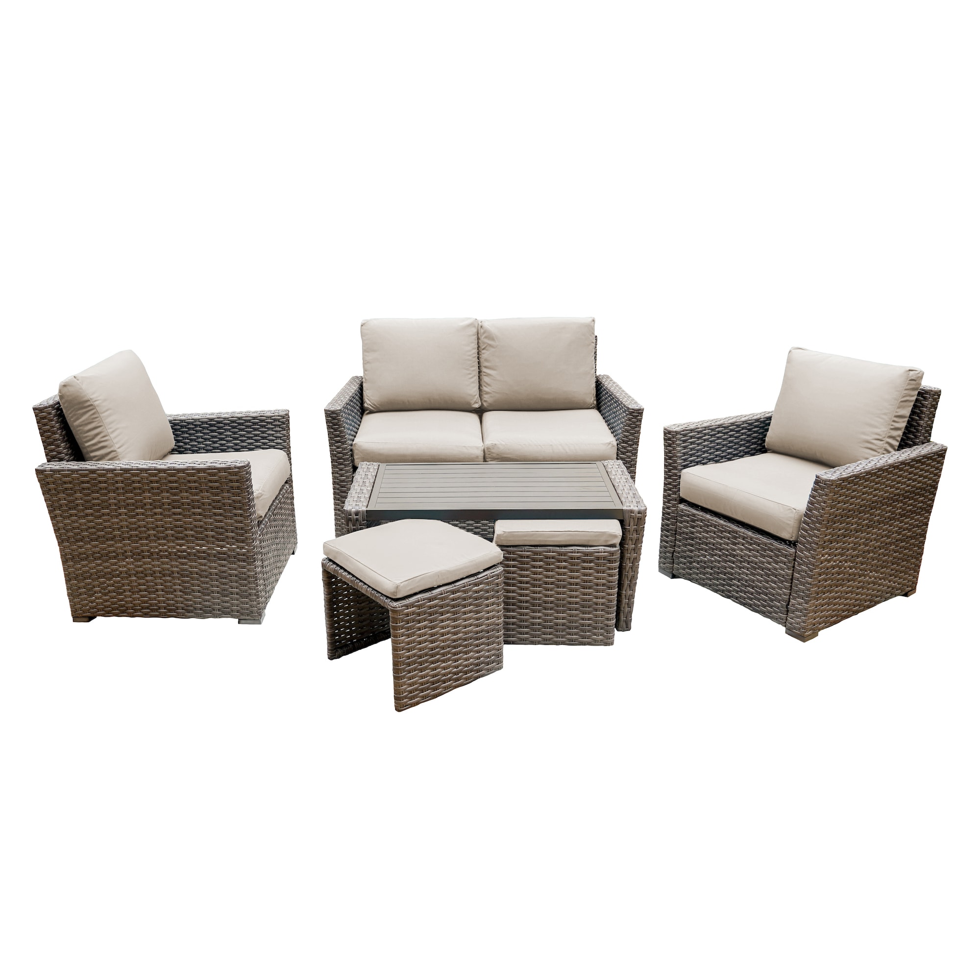Leisure Made 844019-TAN Patio-Conversation-Sets - View #6