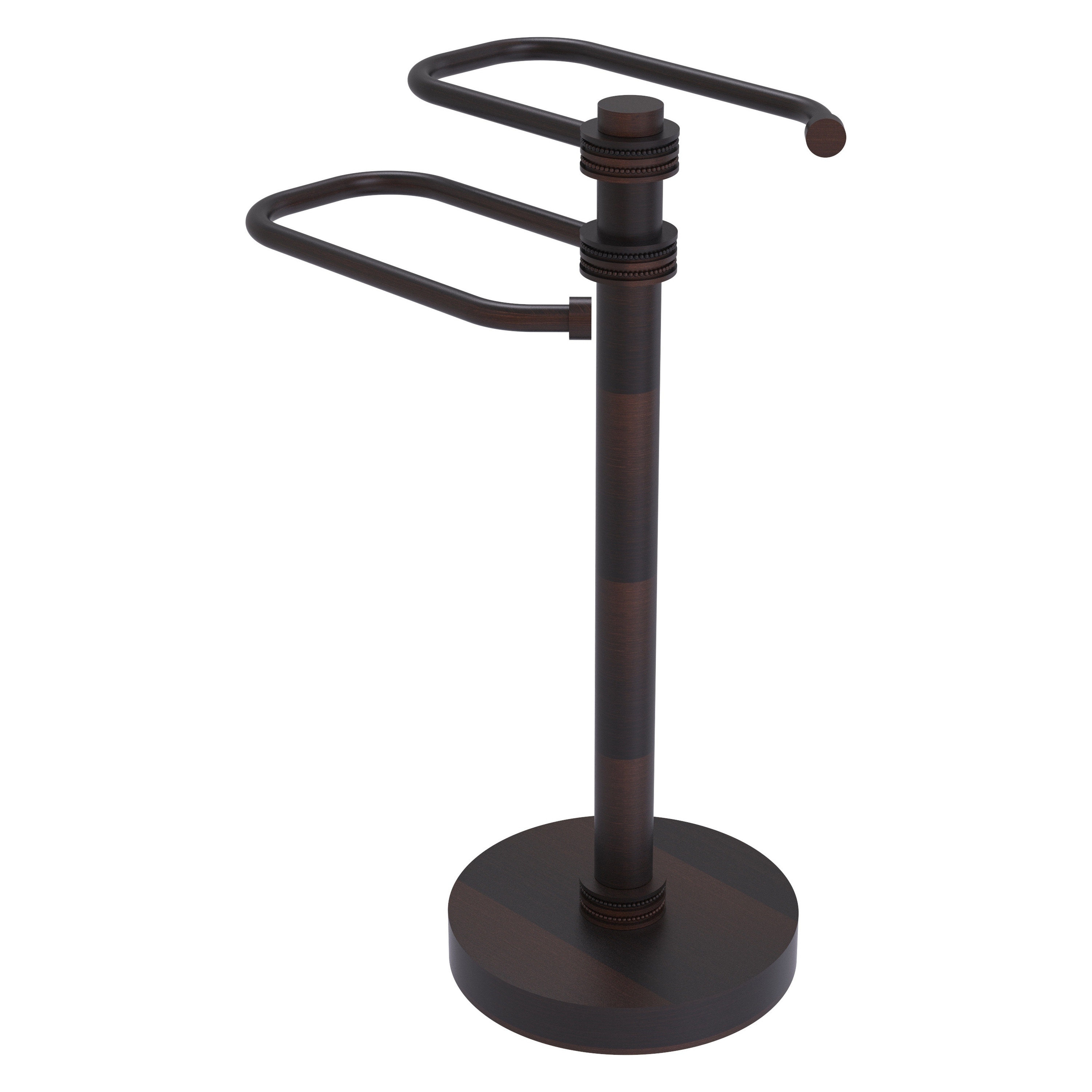 Allied Brass TS-15D-VB Venetian Bronze Freestanding Towel Rack 8.5-Inches x 15-Inches x 7.3-Inches