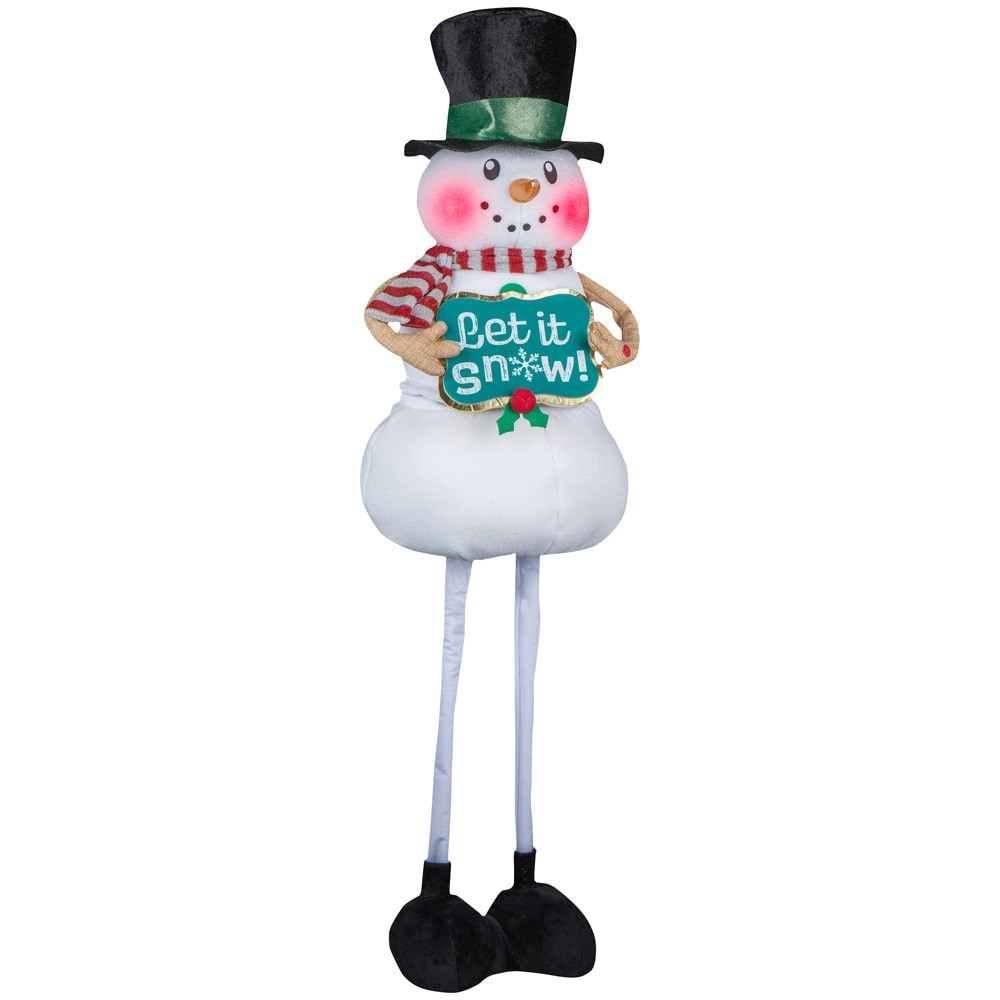 Holiday Living 40-in Musical Animatronic Snowman Battery-operated ...