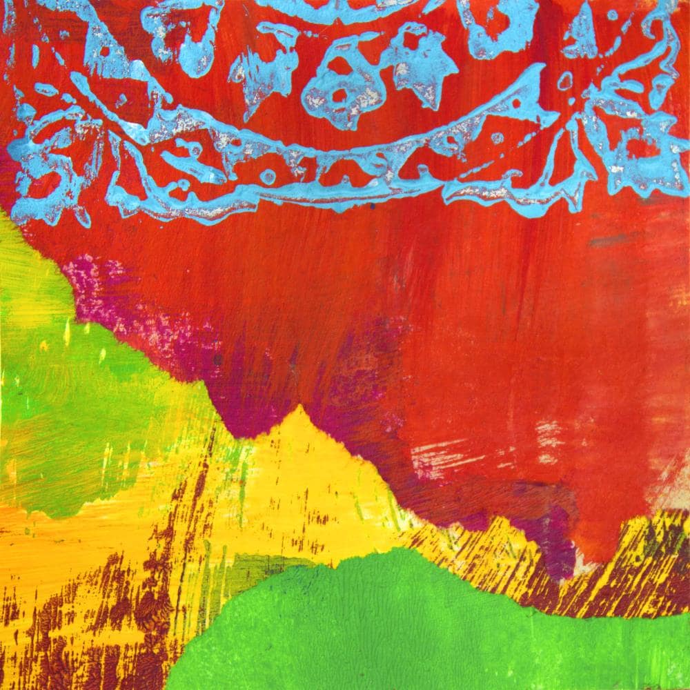 Red Lantern CAN-ART-GITA28 12-in H x 12-in W Abstract Print on Canvas