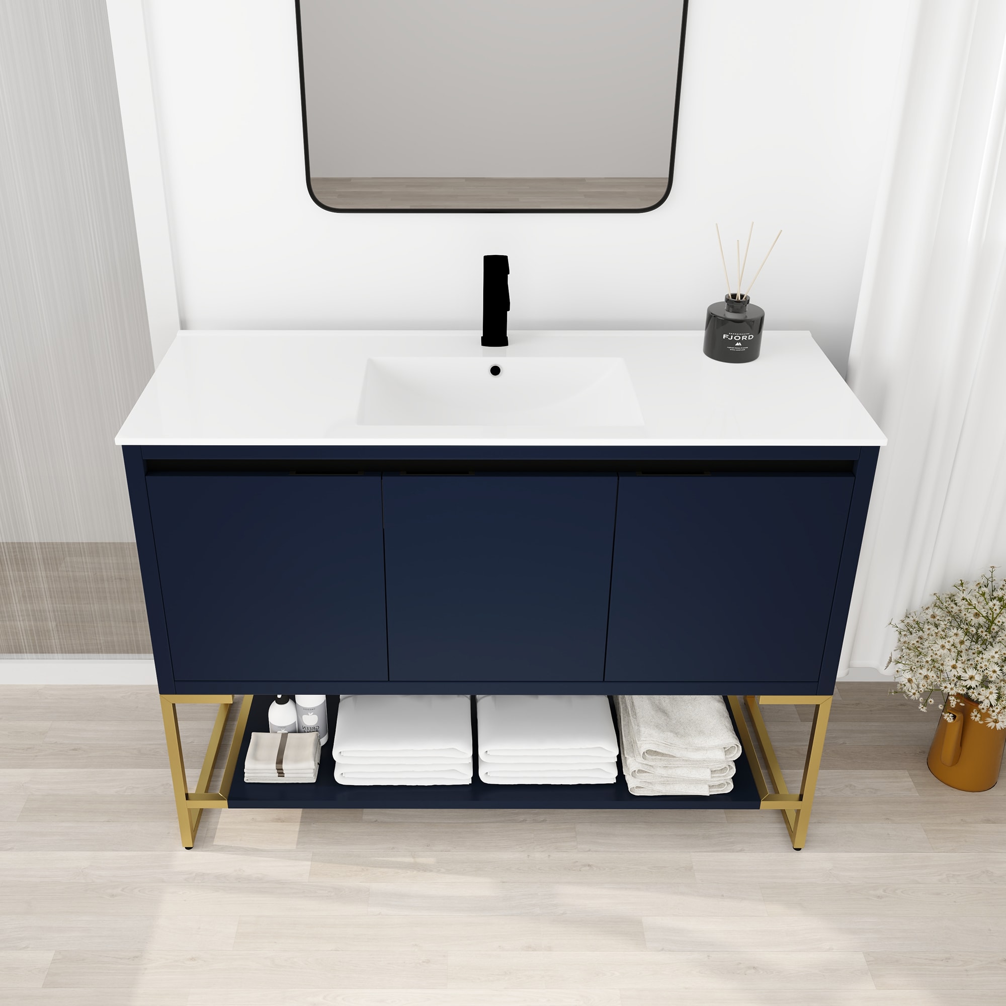 Forclover QNM-0848-CAW Bath-Vanity-Combo - View #2