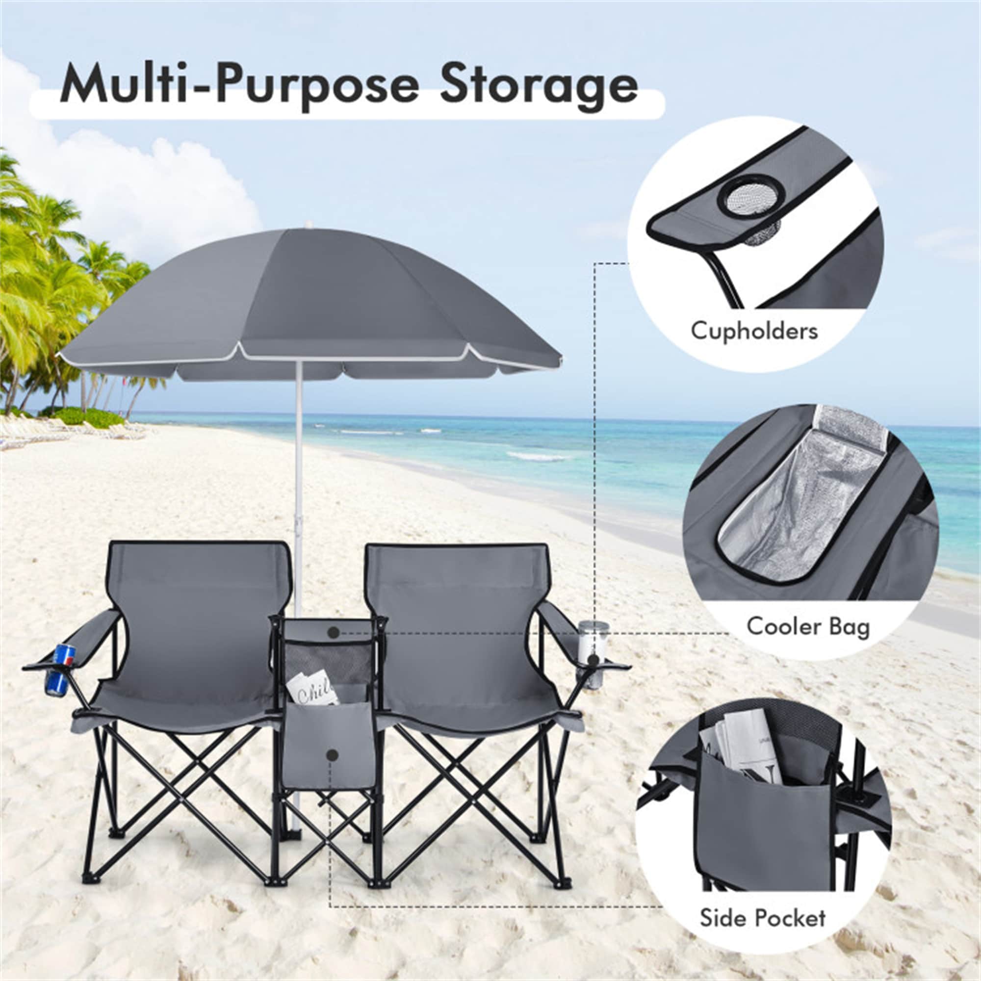 BABOOM BOM-70621GR-CO Beach-Camping-Chairs - View #7