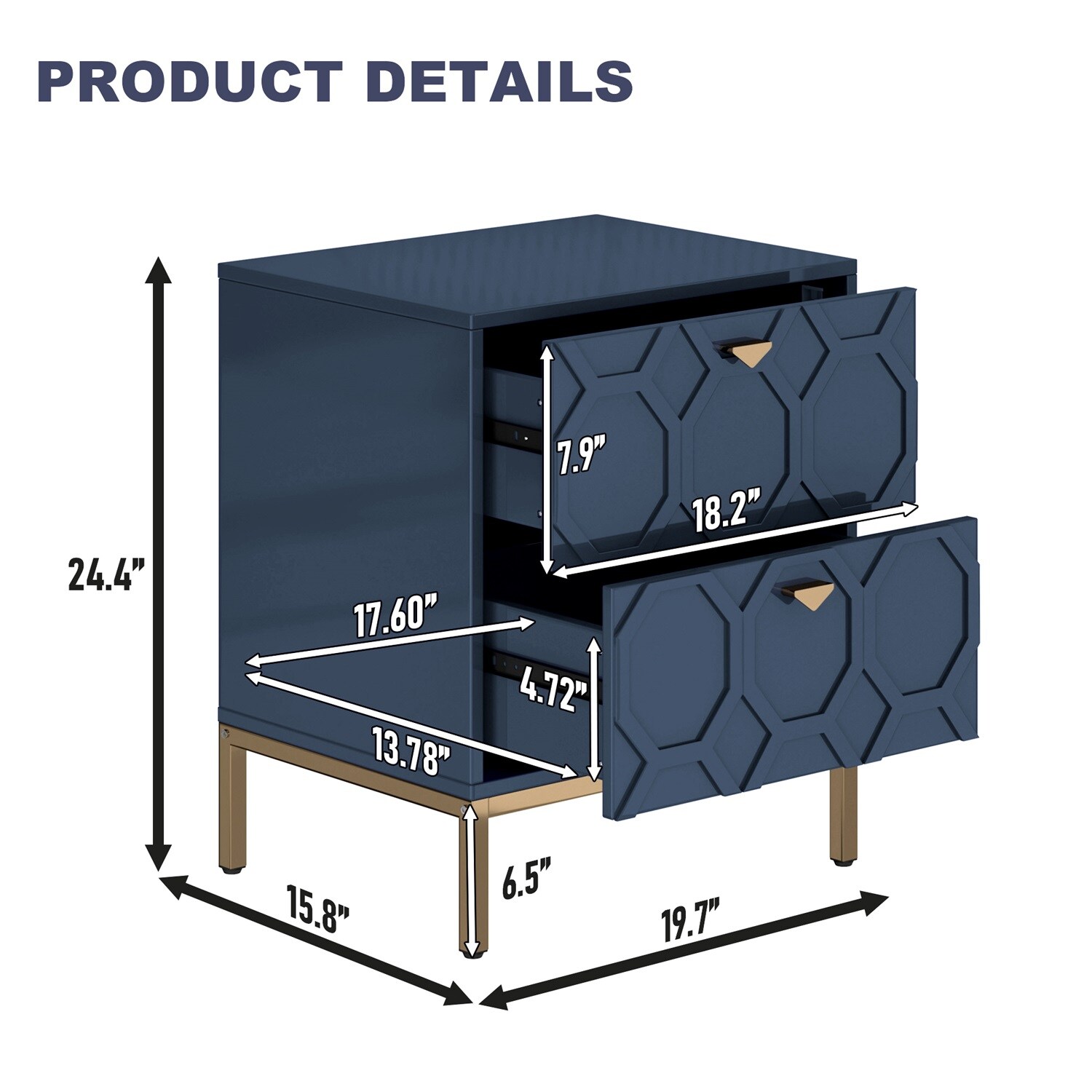 Mondawe MO-JH-009013-BL nightstands - View #4