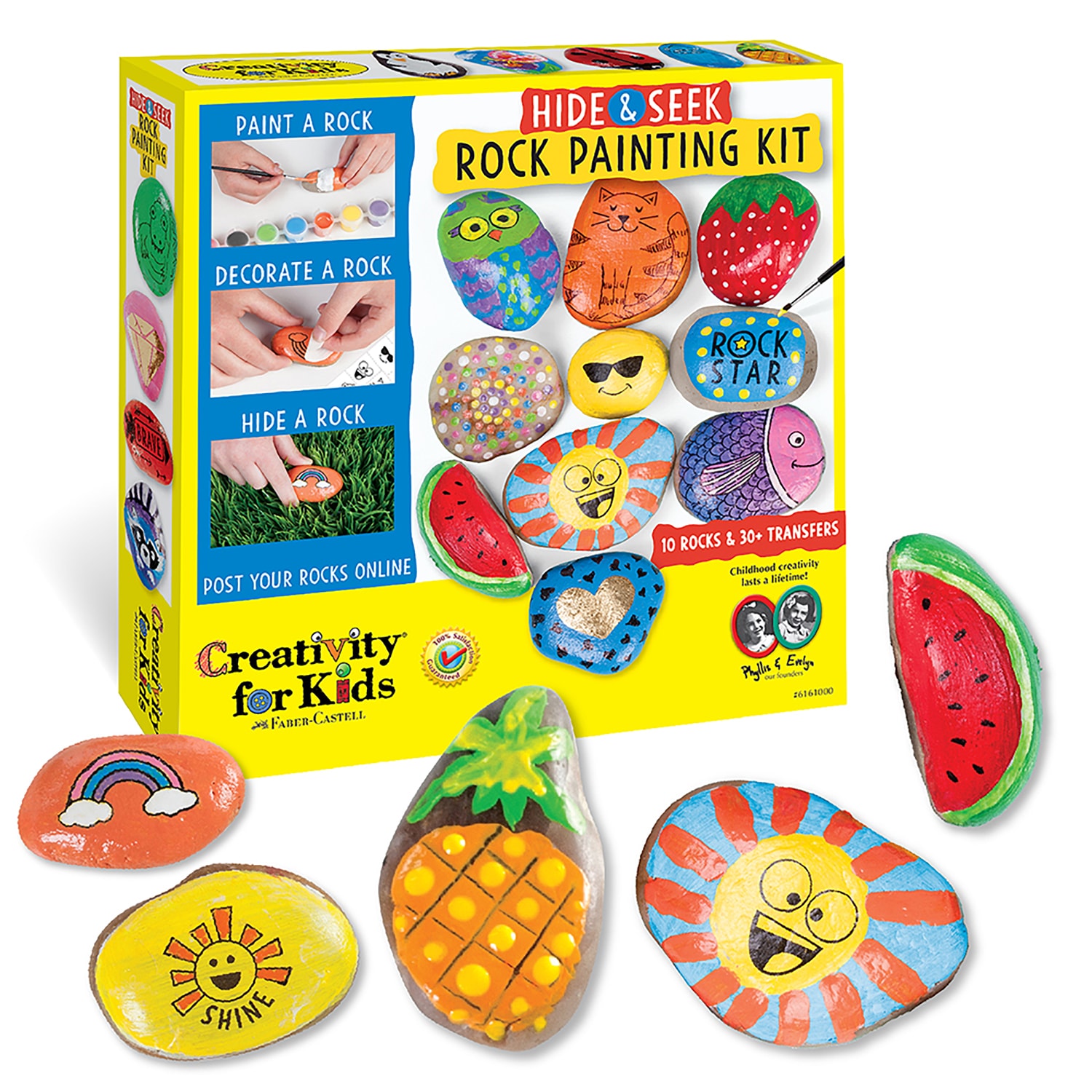 Rock Painting Kit Glow In The Dark Arts And Crafts For Girls And Boys Age  6+ 12