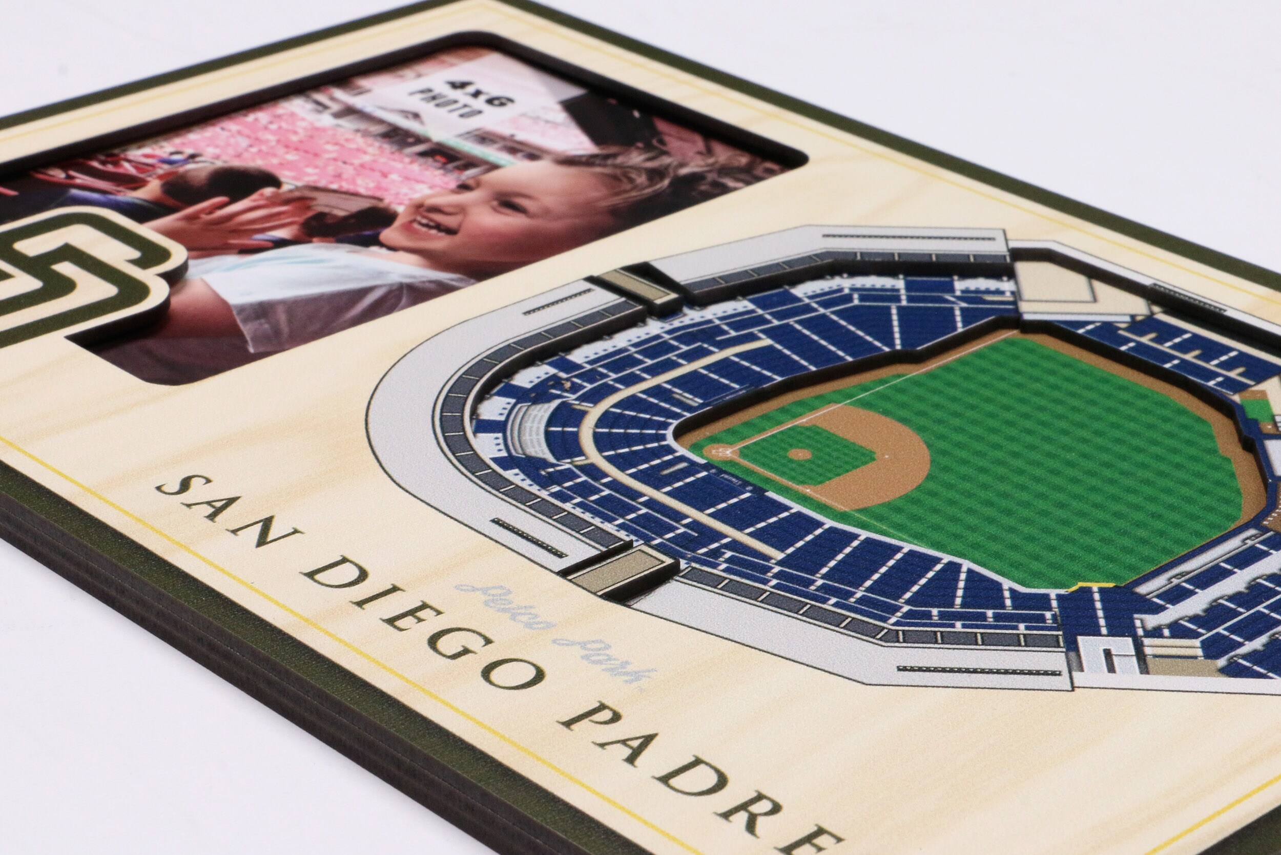 YouTheFan MLB San Diego Padres Wooden 8 in. x 32 in. 3D Stadium