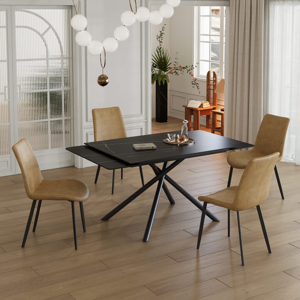 Coolbibila LESLIE-TABLE-BLACK Dining-Tables - View #6