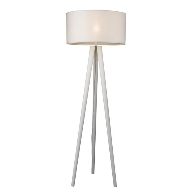 Trend Lighting Tourer 68.25-in White Tripod Floor Lamp in the Floor Lamps  department at Lowes.com