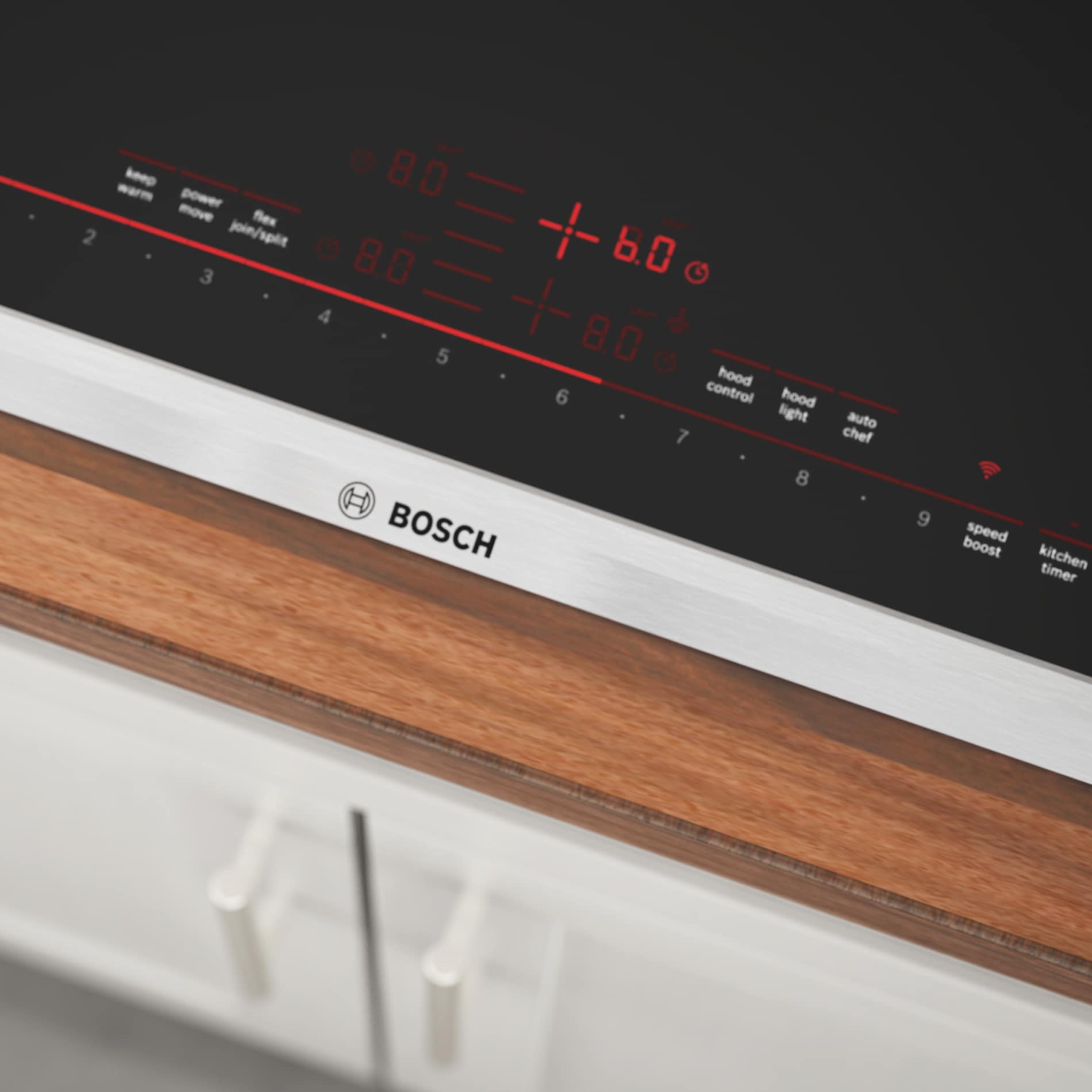 Bosch Benchmark Series 30-in 4 Elements Black Induction Cooktop In The ...