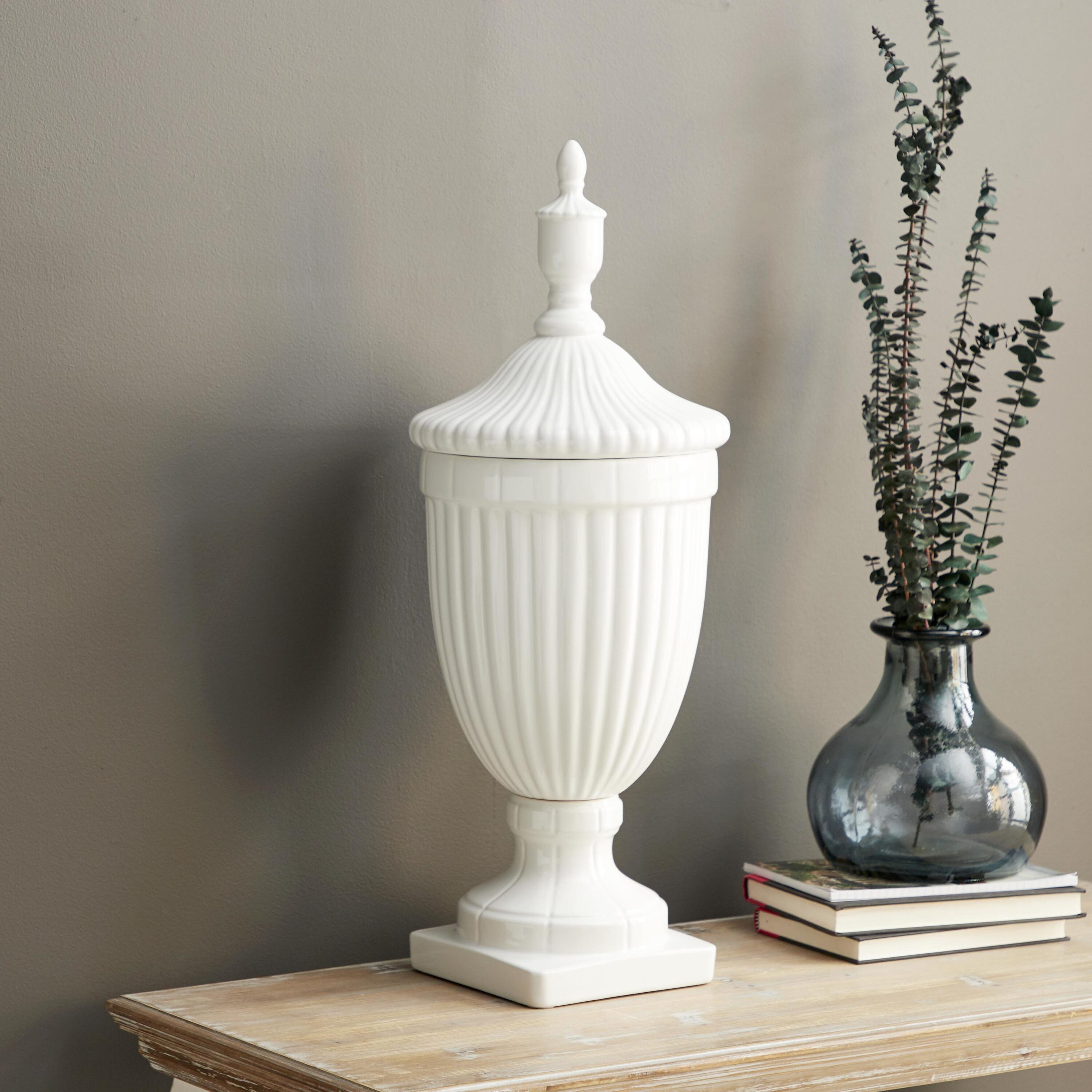 Grayson Lane 57560 White Resin Country Decorative jar