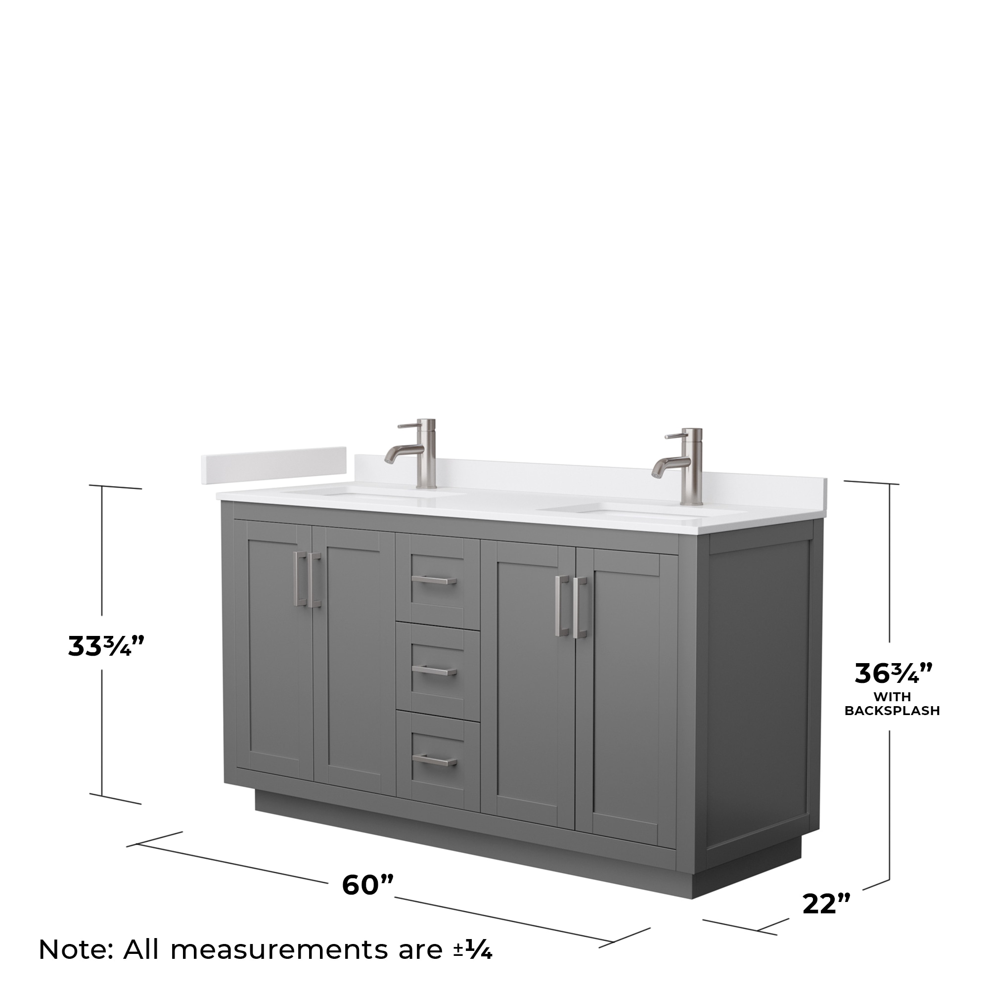 Wyndham Collection WCF292960DKGWCUNSMXX Bath-Vanity-Combo - View #5