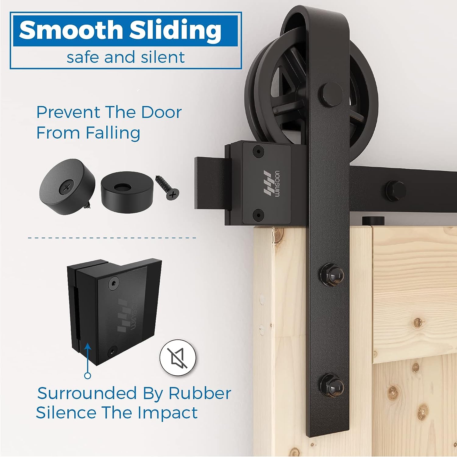 WINSOON GCM4125 Barn-Door-Roller-Kits - View #3
