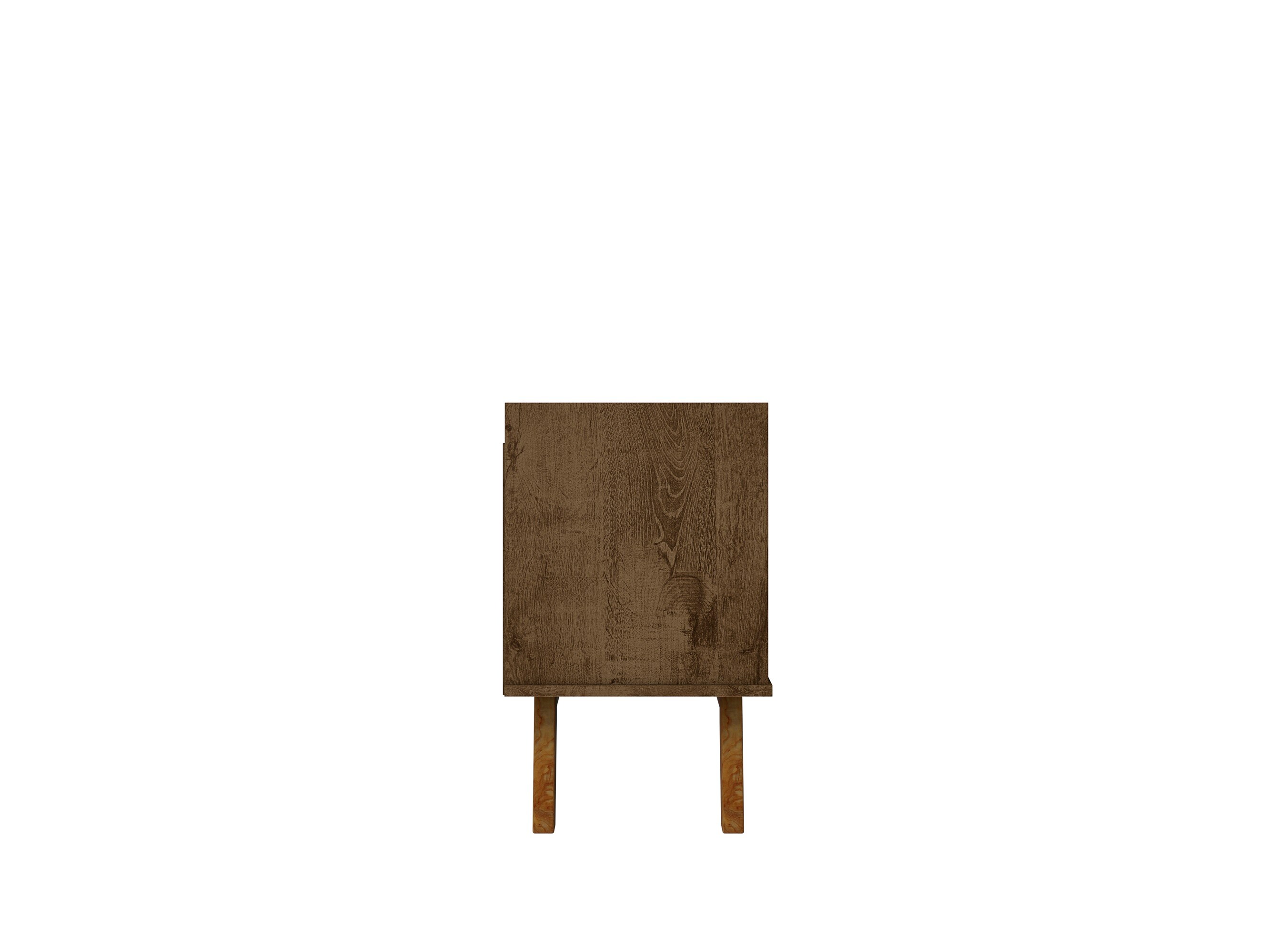 Marcus Rustic Brown Mid-Century Modern TV Stand with Cabinet