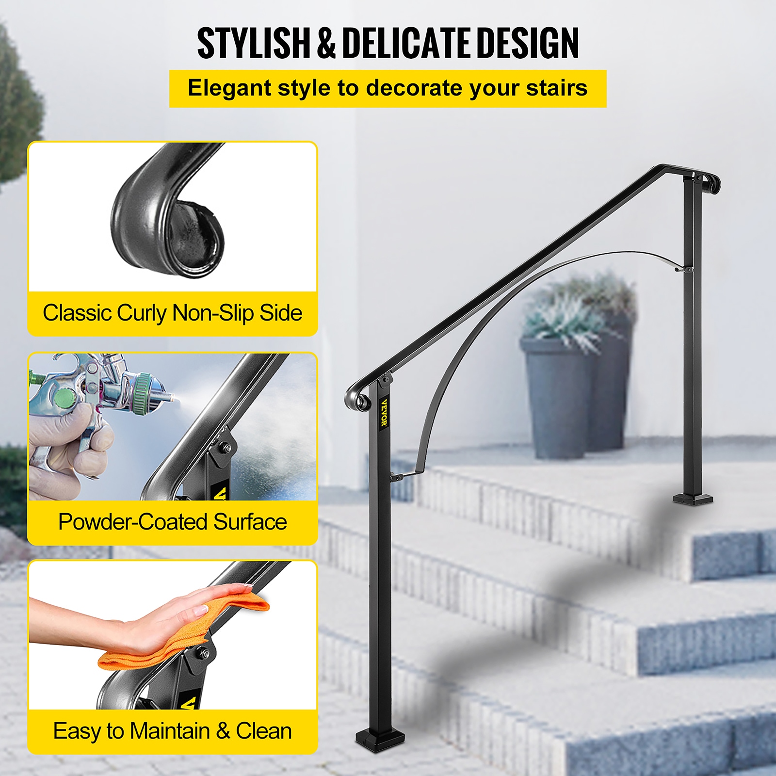 VEVOR LTFS3H4BHSGM00001V0 Interior-Stairpart-Railing - View #7
