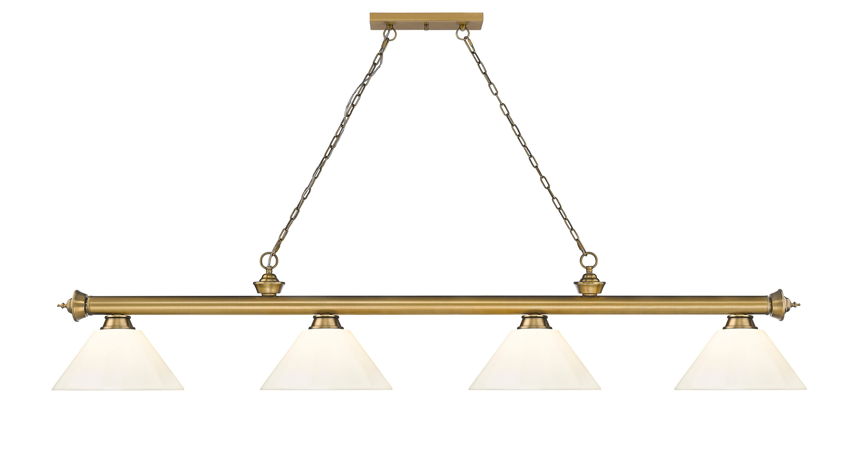 Z-Lite 2306-4RB-PWH Pool-Table-Lighting - View #2