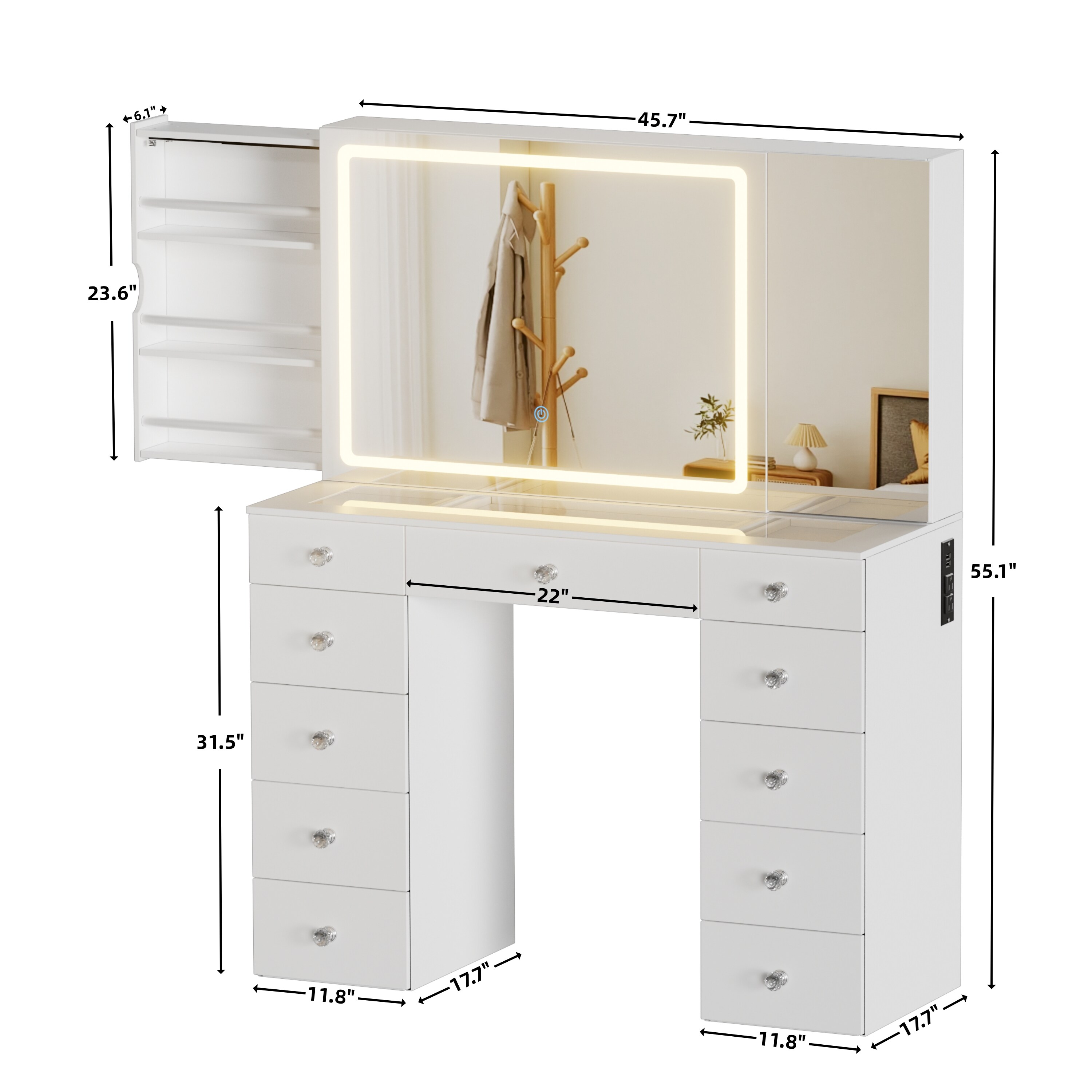 PAKASEPT TTAK011-WWXY241104 Bedroom-Vanities - View #3