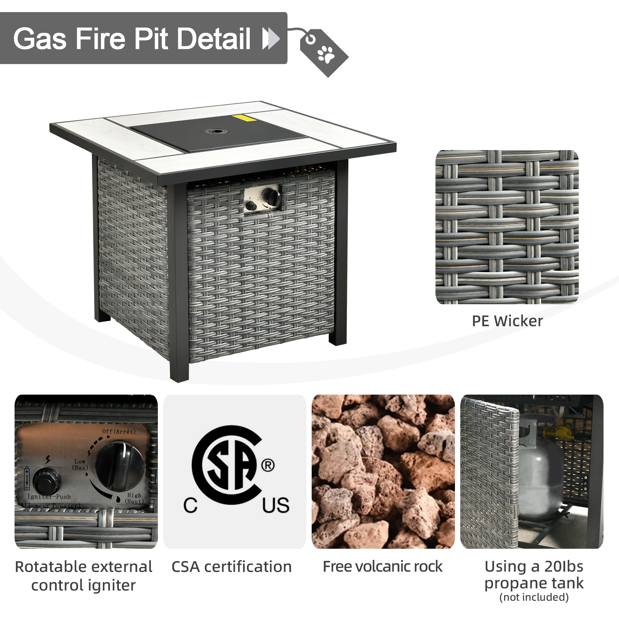 Ovios FP-BP Outdoor-Gas-Firepits - View #3