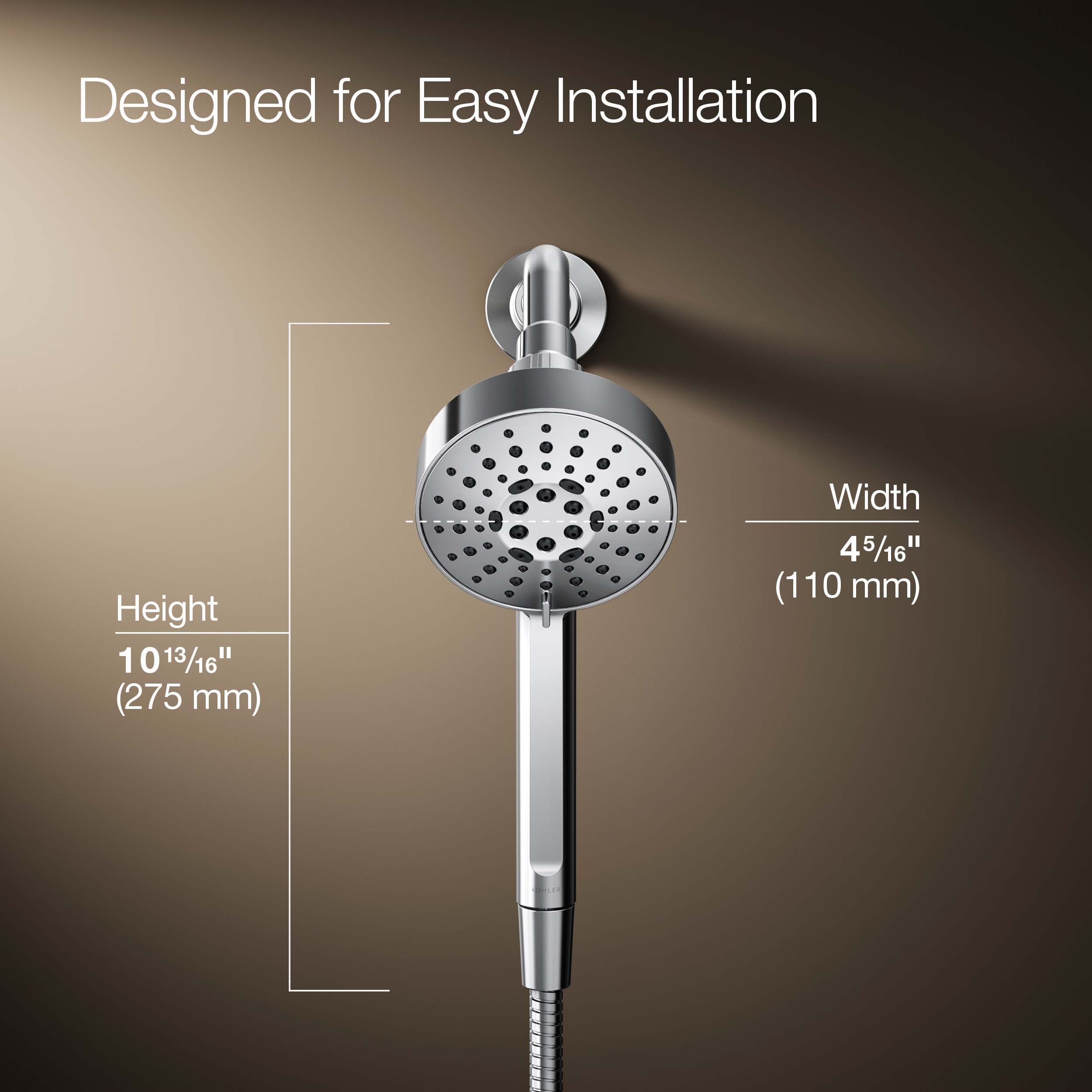 KOHLER R33629-G-CP Fixed-Showerhead - View #3