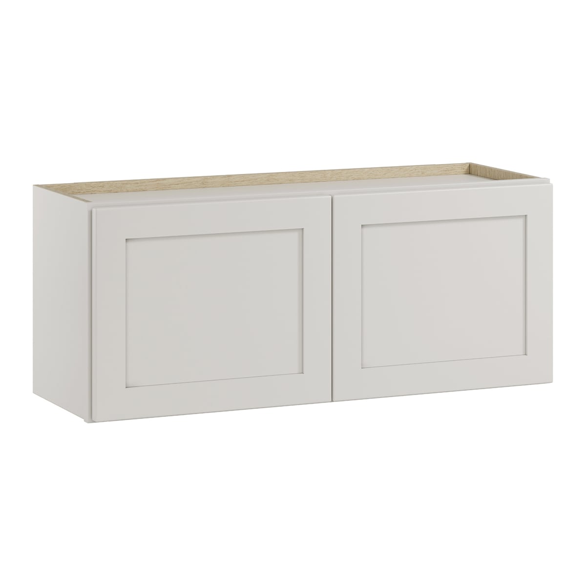 Whalen CLICK-IT LWSCLICK-54G Windsor Lane 36-in W x 15-in H x 12-in D Light Gray Birch Wall Ready to assemble Plywood Cabinet (Raised Panel Shaker)
