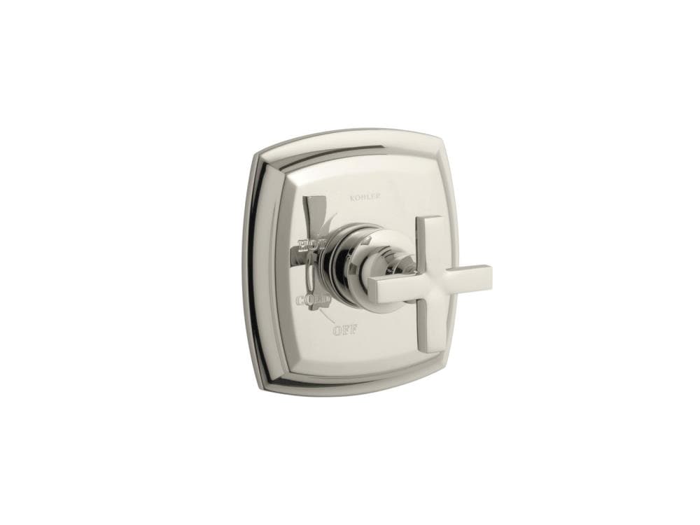 KOHLER TS16235-3-SN Vibrant Polished Nickel Cross Shower Handle