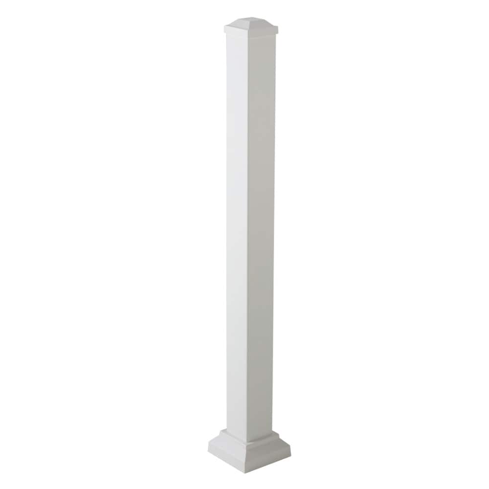 TimberTech AZTIX3X3PK38W 3-in x 3-in x 3-1/4-ft White Aluminum Deck Post sleeve