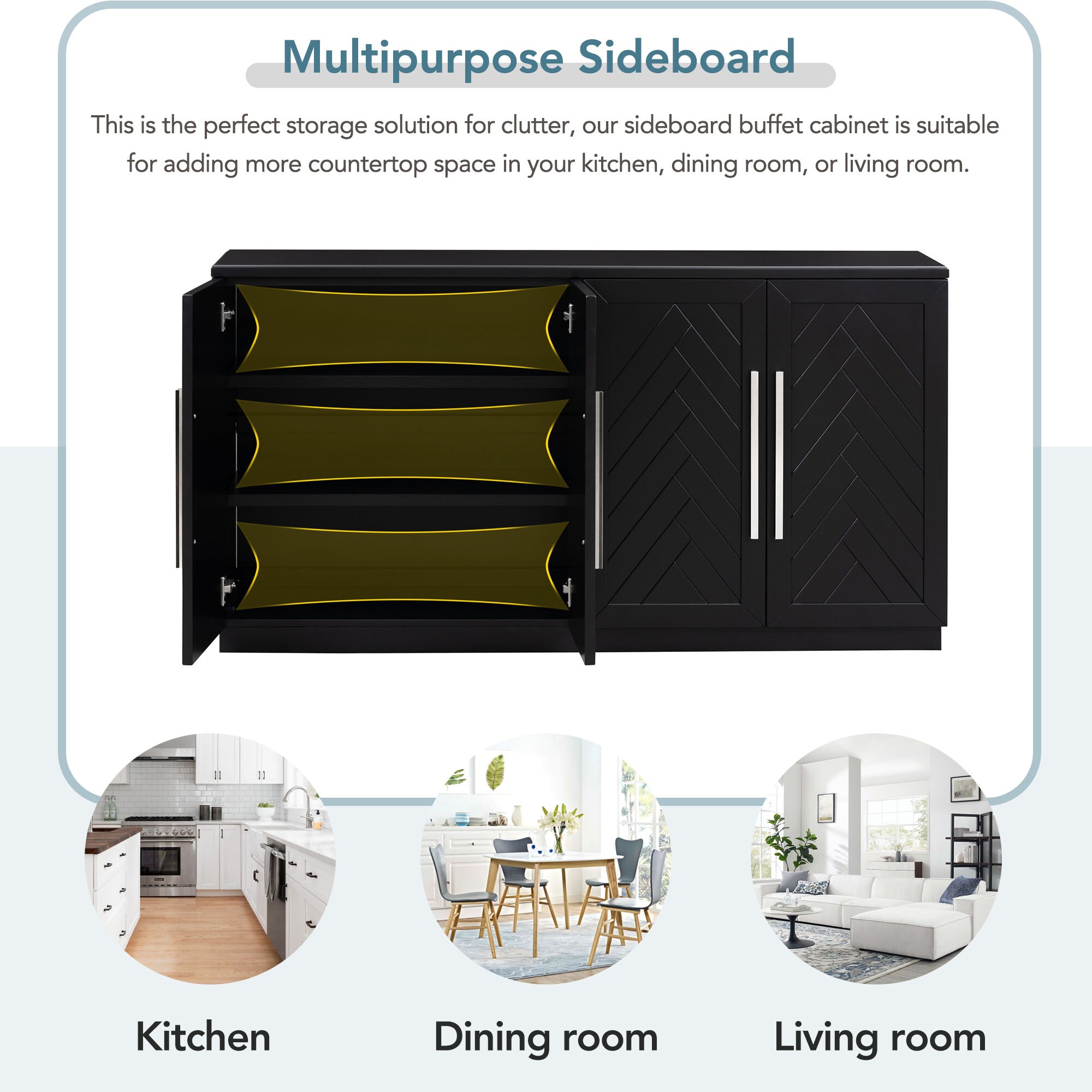 JIMSMAISON JMTRSB20B Dining-Kitchen-Storarge - View #2