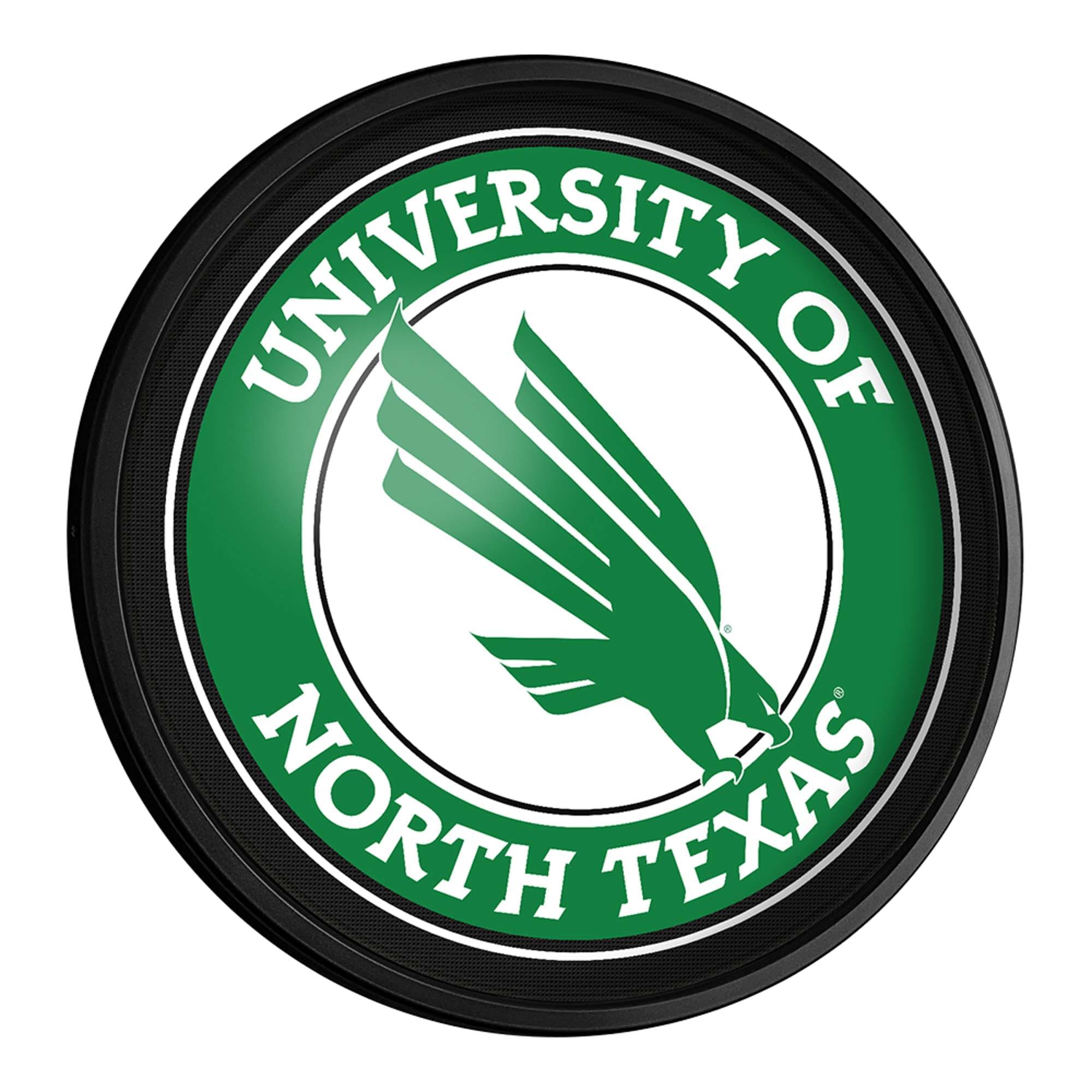 The Fan-Brand NCNOTX-130-01 North Texas Mean Green Slimline Wall Lights 18-Inches Constant LED Game room Lighted Sign