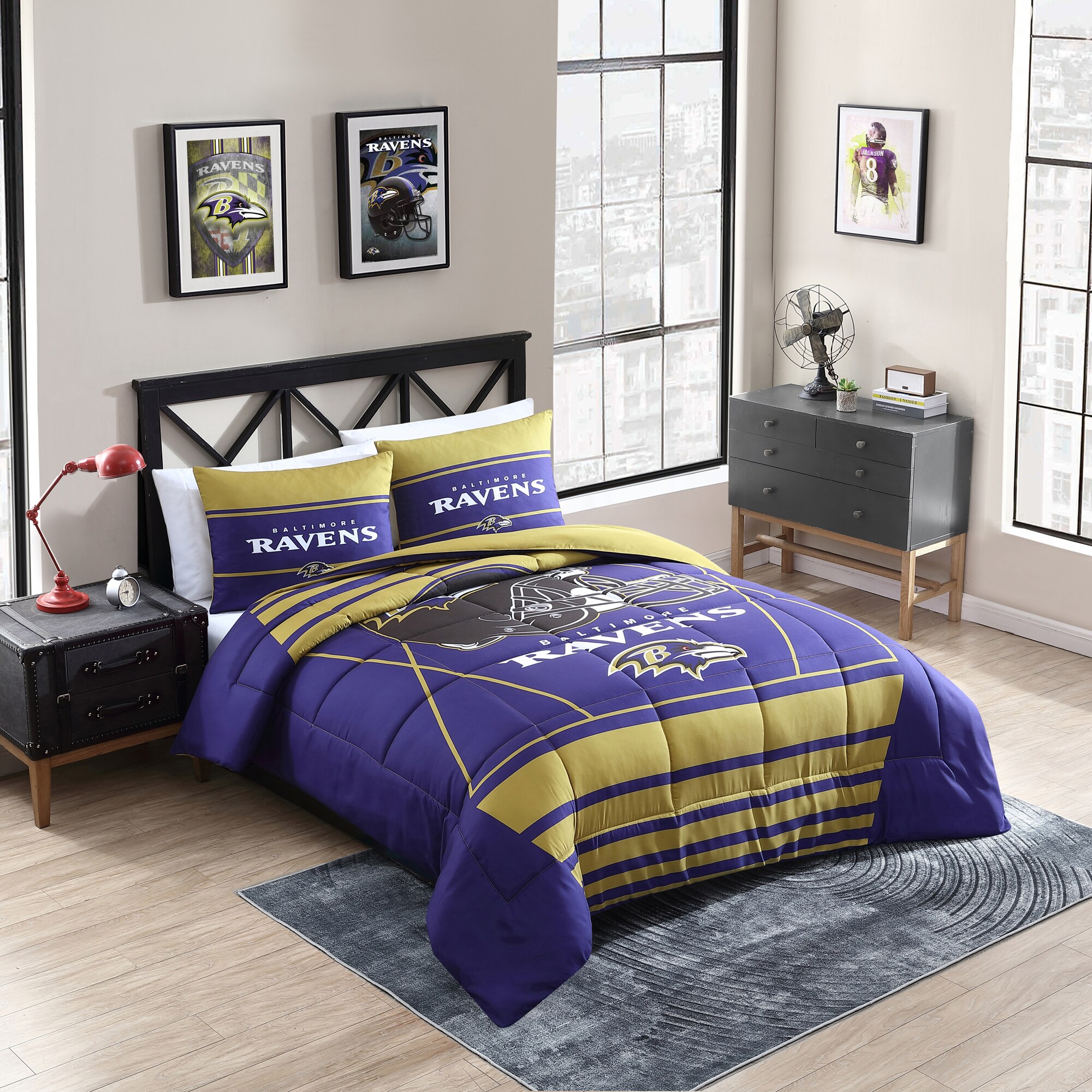 Officially Licensed NFL Sofa Cover - Baltimore Ravens