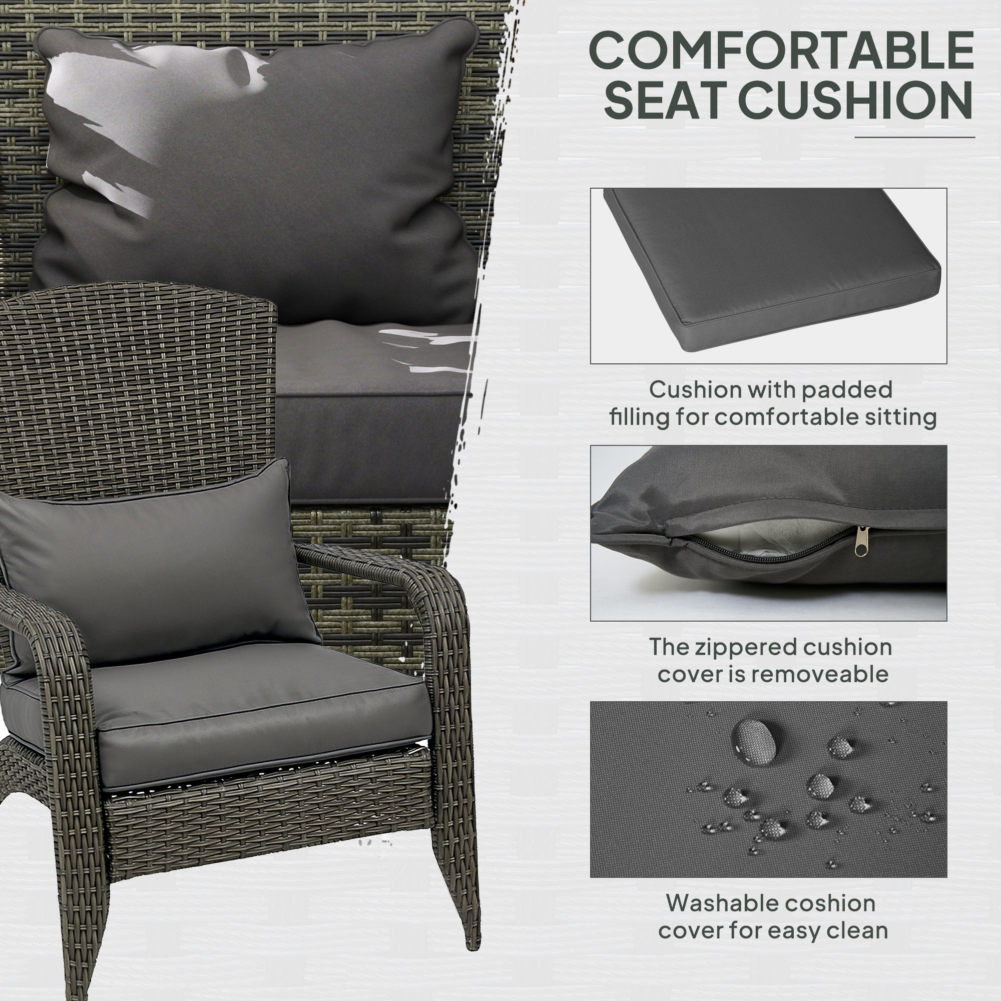 Outsunny 867-068V02GY Patio-Chairs - View #6