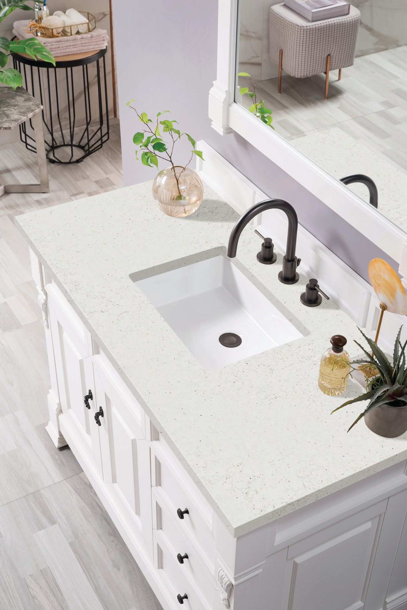 James Martin Vanities 147-V48-BW-3LDL Bath-Vanity-Combo - View #5