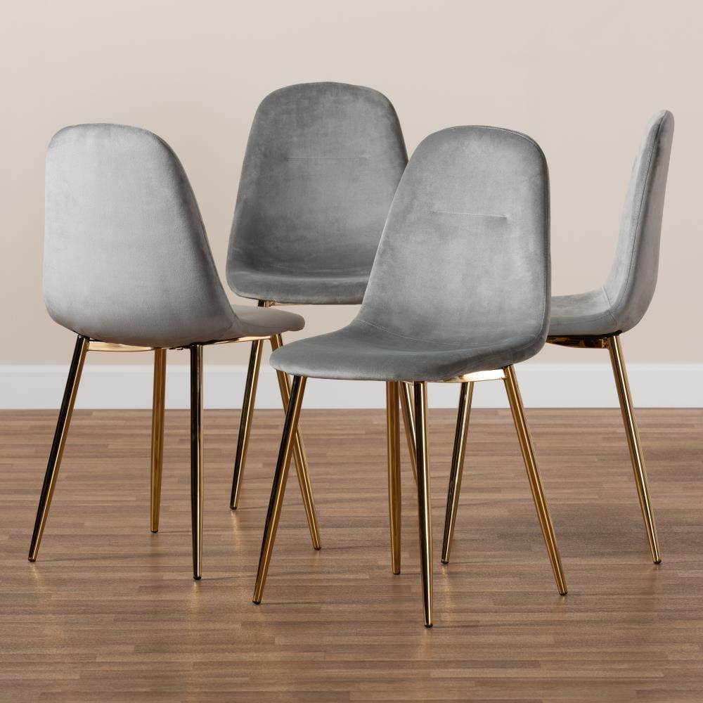 Baxton Studio 160-4PC-9911-LW Dining-Chairs - View #4