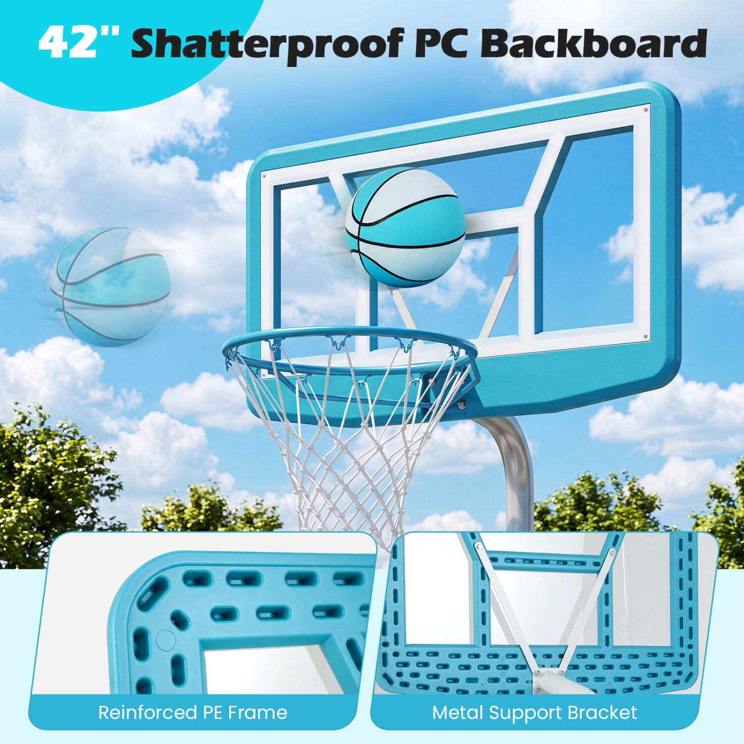 Slickblue D-CO-LB51983PS Basketball-System - View #4