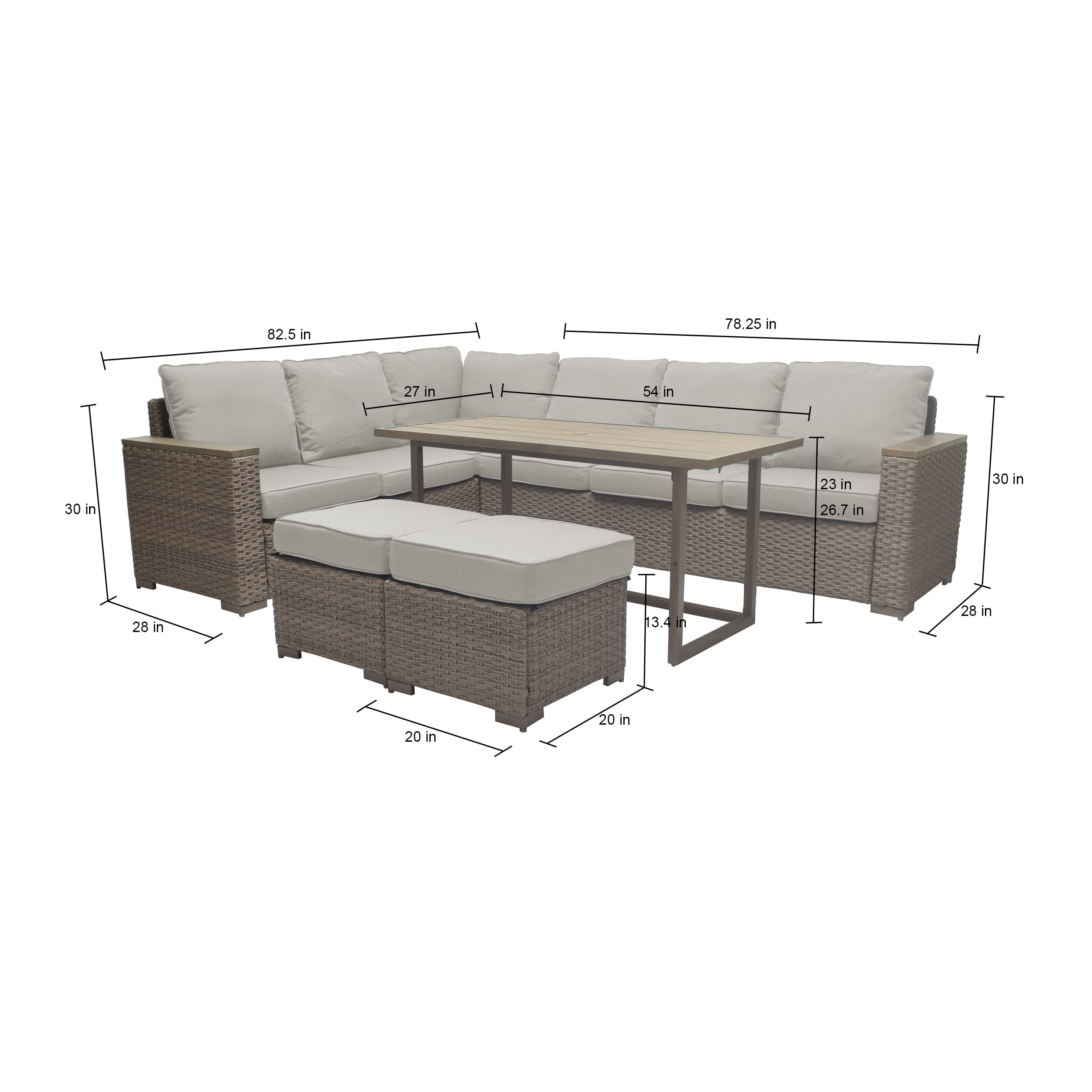 allen + roth LG8014-5PC Patio-Sofas-Daybeds - View #13