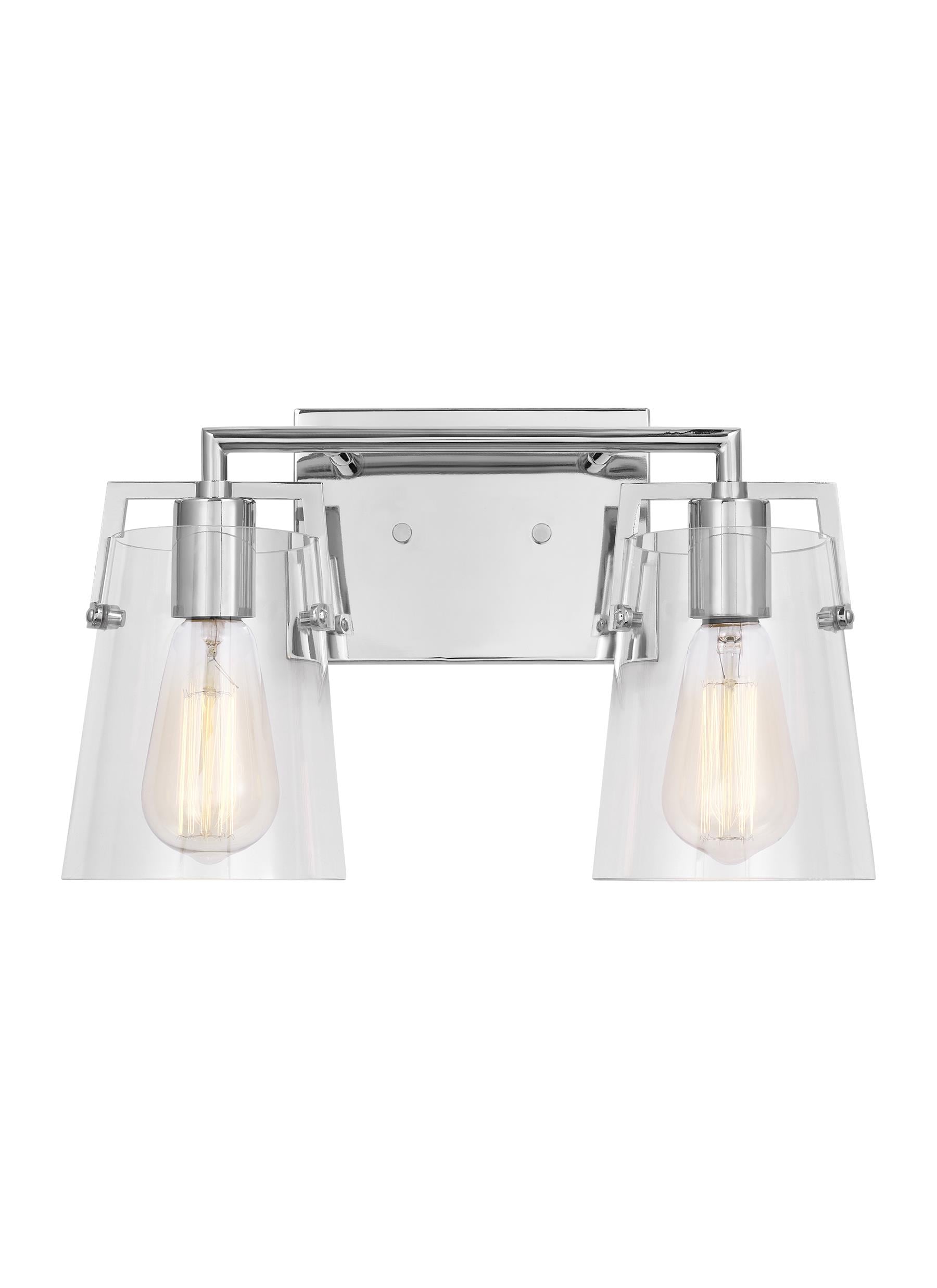 Scott Living DJV1032CH Crofton 14.625-in 2 -Light Chrome Modern/contemporary Vanity light