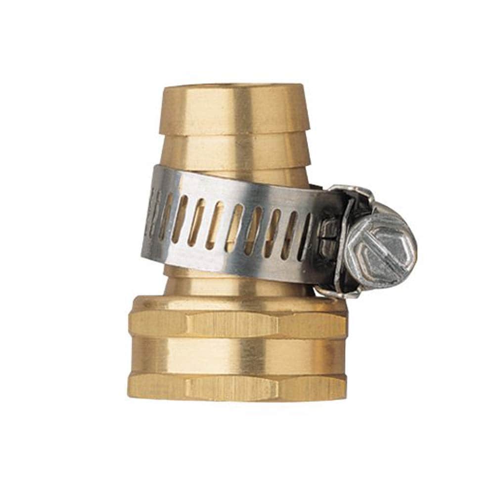Mender Aoibox 3 4 in Brass Female Threaded Garden Hose Repair Mender Connector ...