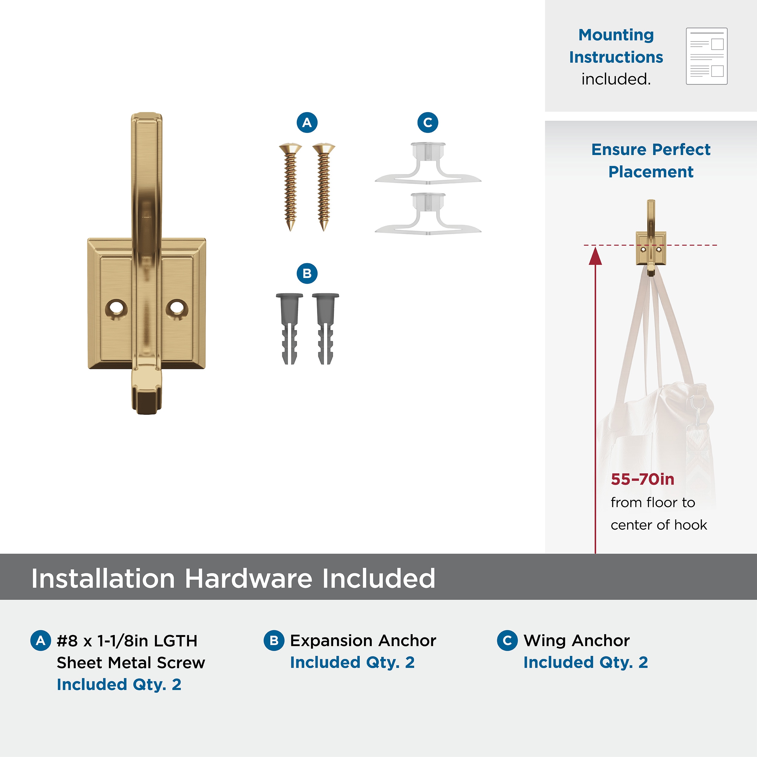 Amerock H37005CZ Decorative-Wall-Hooks - View #8